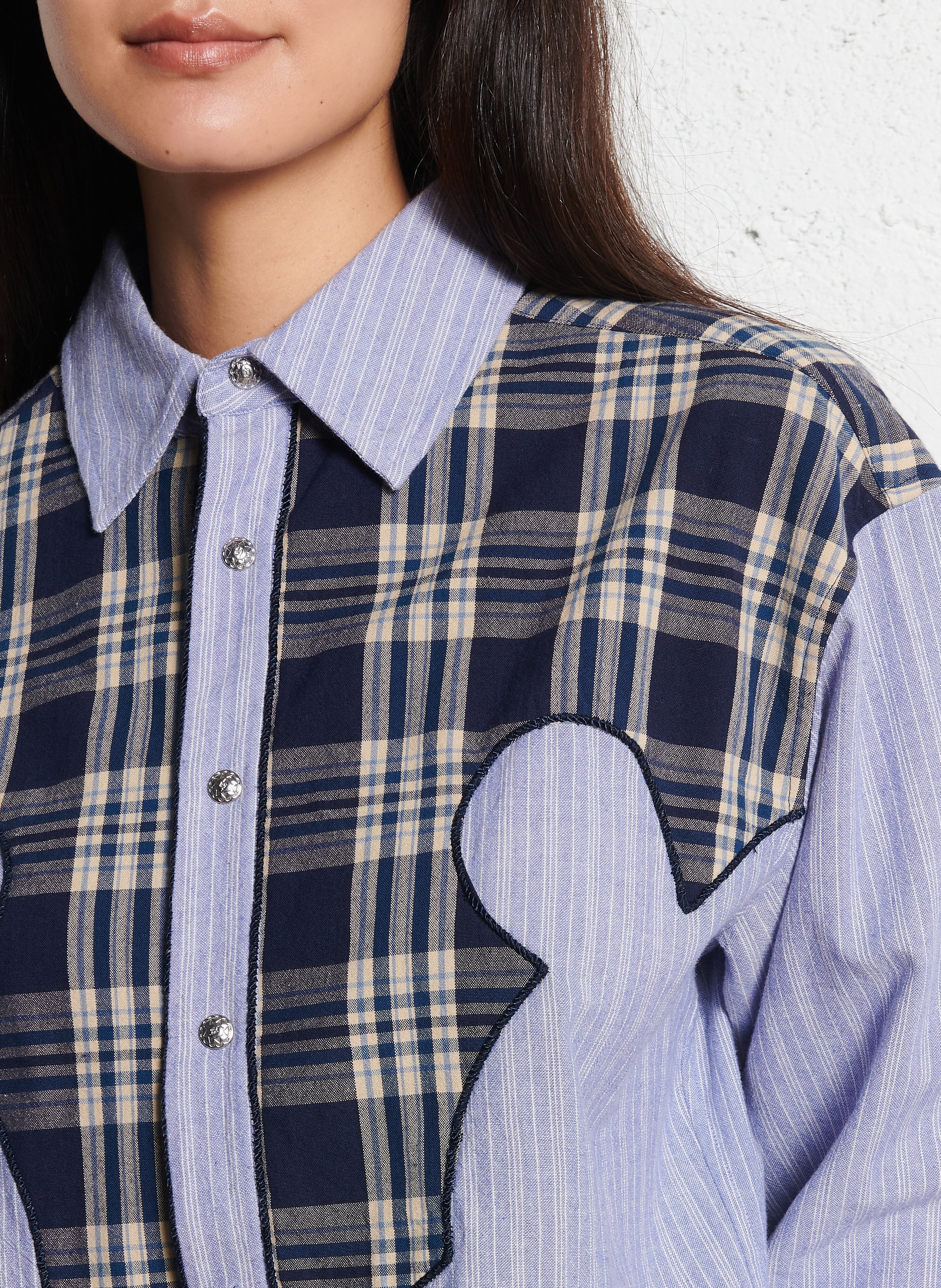 Capri - Einfarbige Oversize-Bluse LAURENCE BRAS Blau