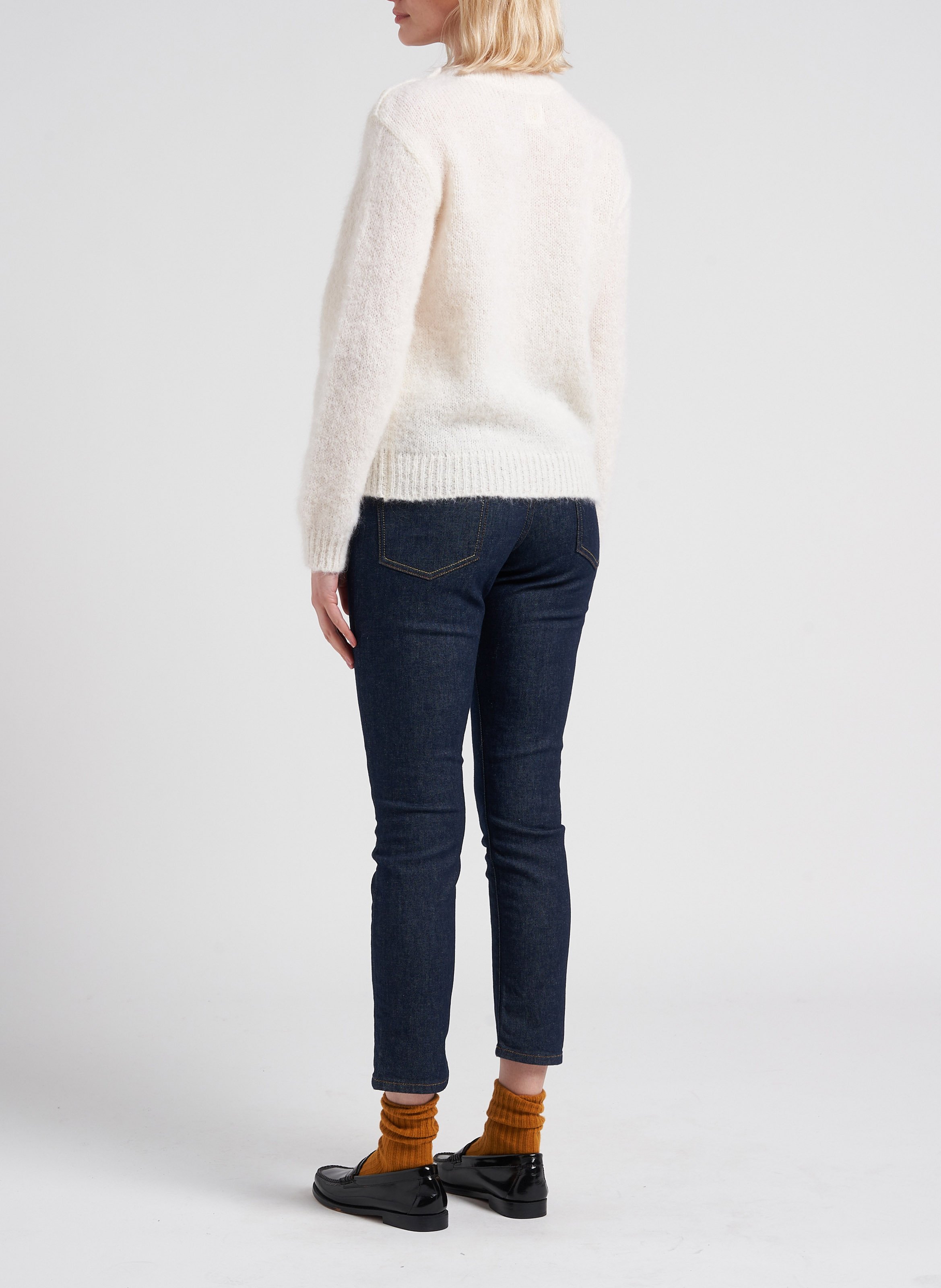 Slim-fit jeans met hoge taille ACQUAVERDE Blauw