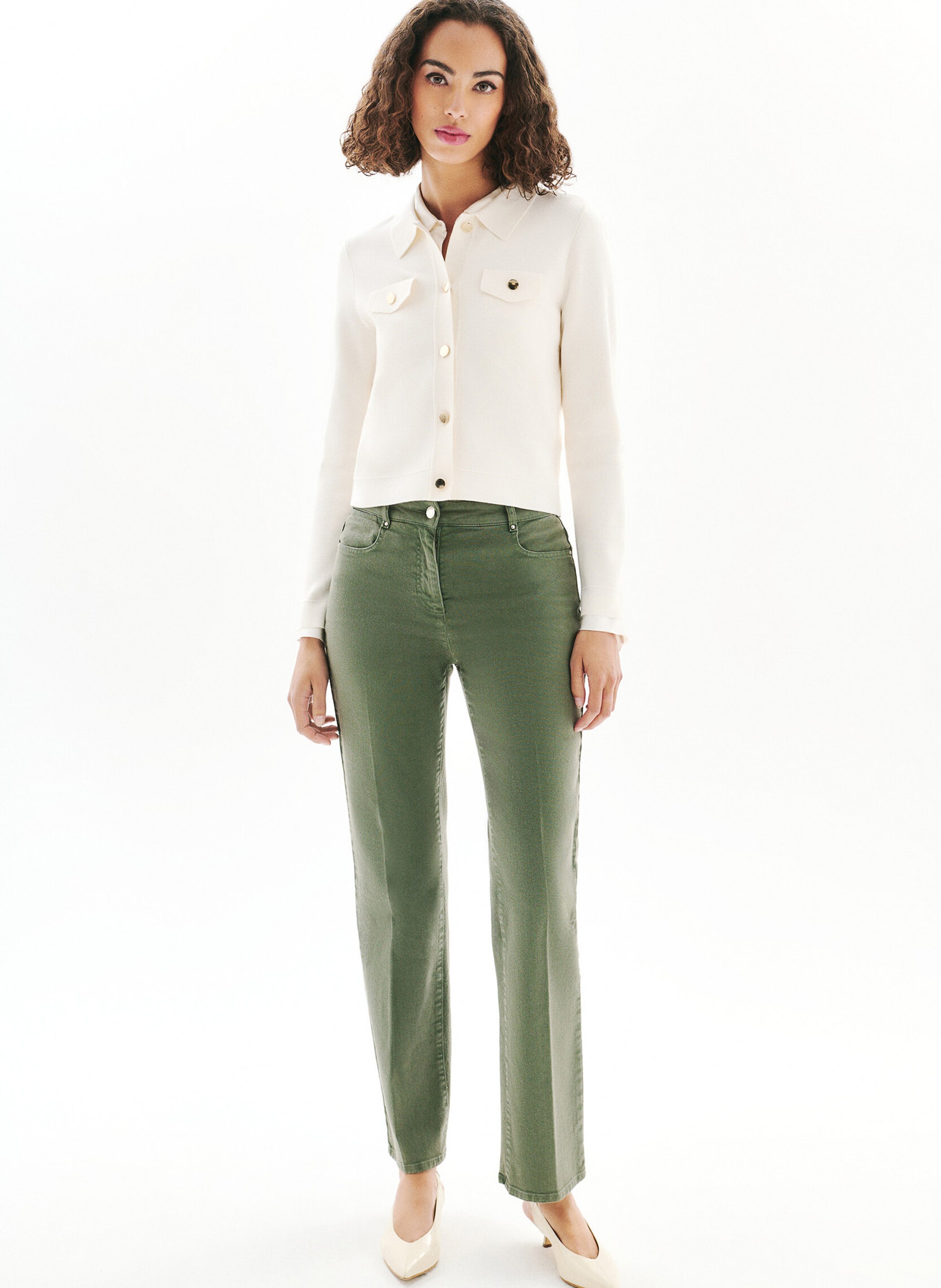 Shirt collar vest CAROLL Beige