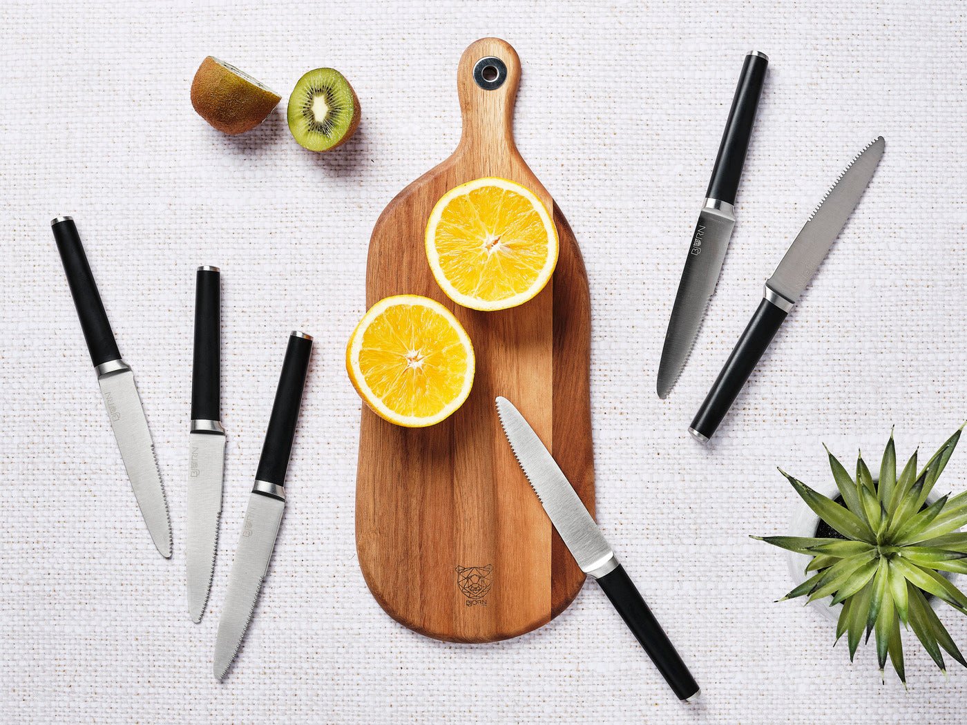 Jona steak knives - 6 pieces BJORN Black