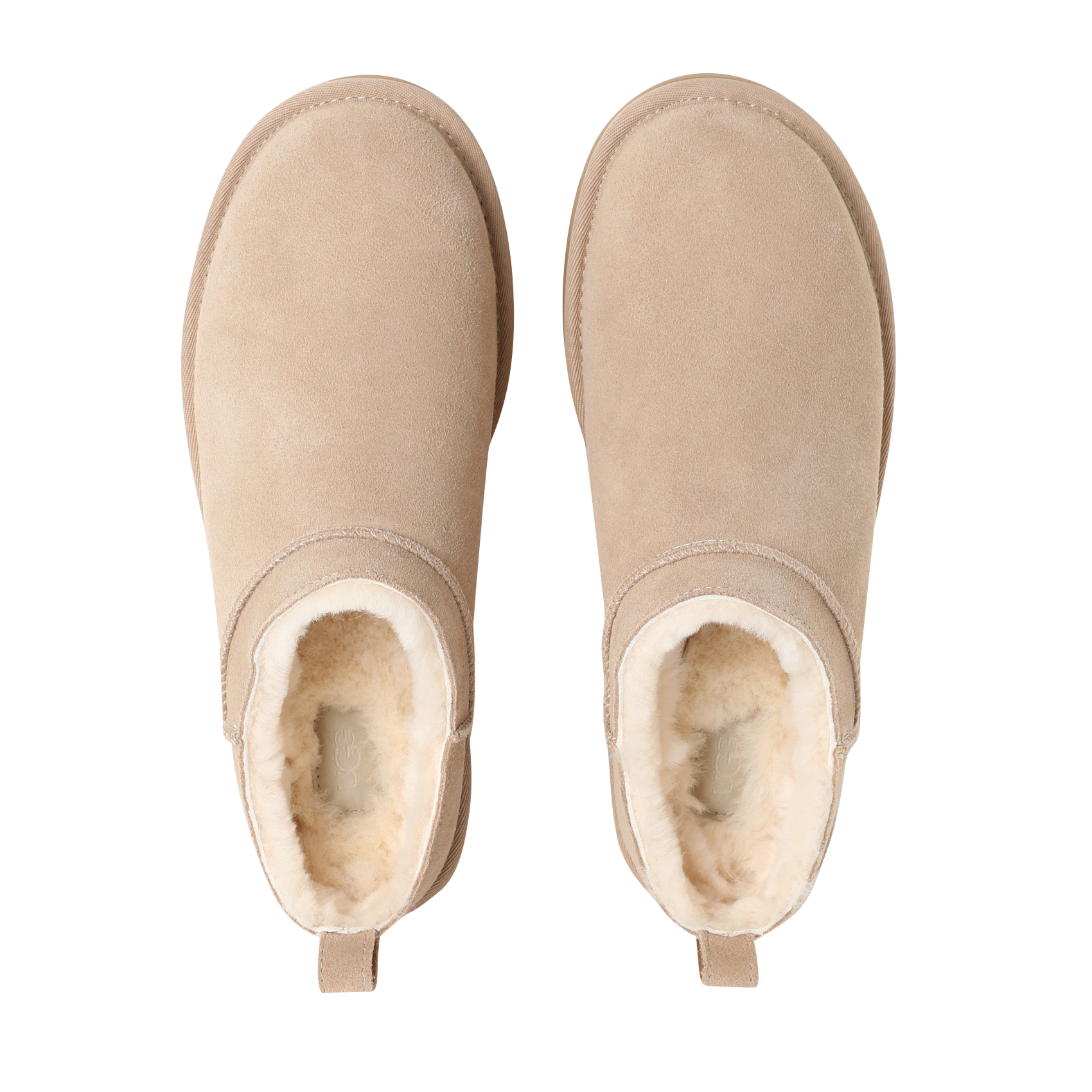 Hoge leren sandalen UGG Beige