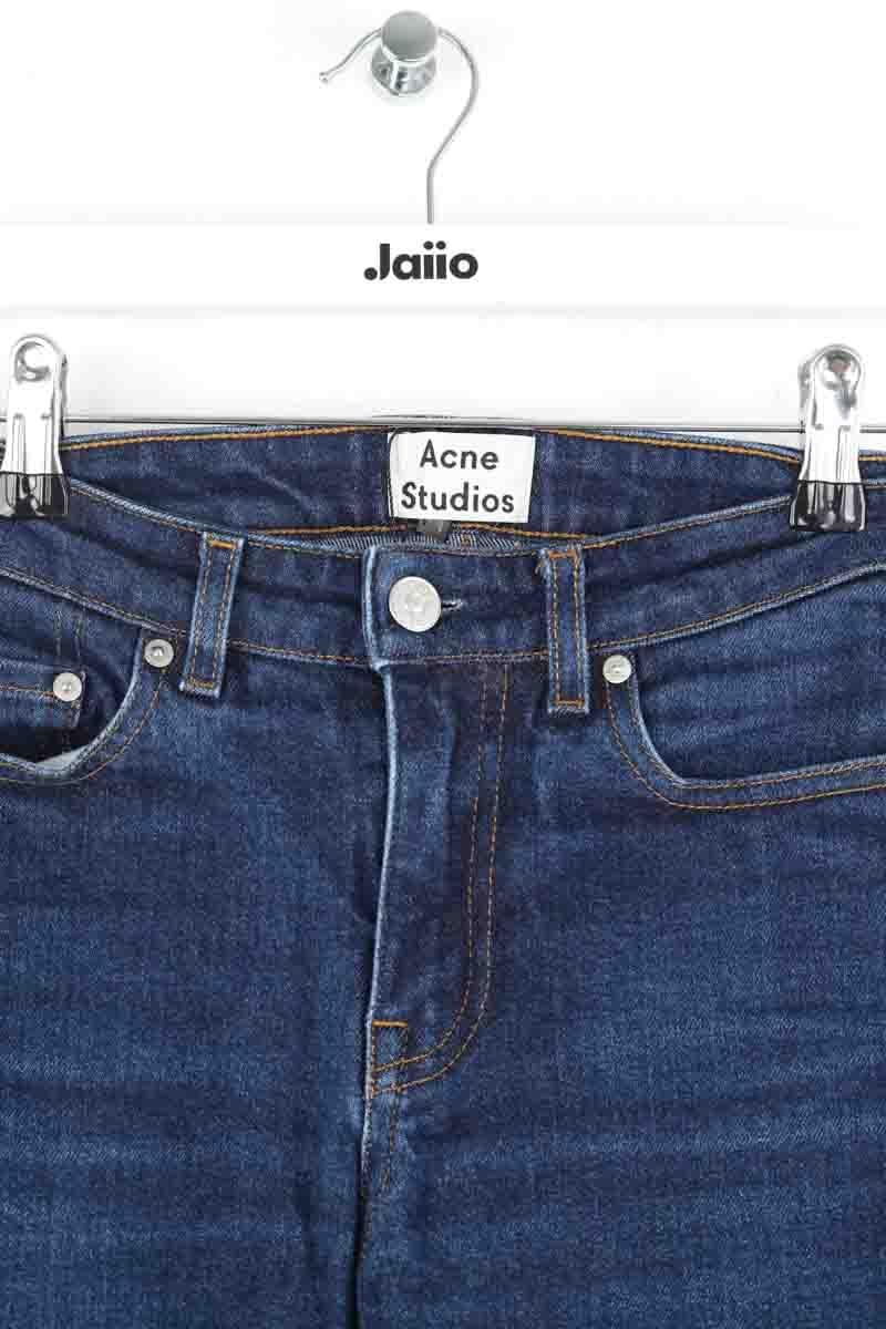 Cotton skinny jeans ACNE STUDIOS - Seconde Main Blue