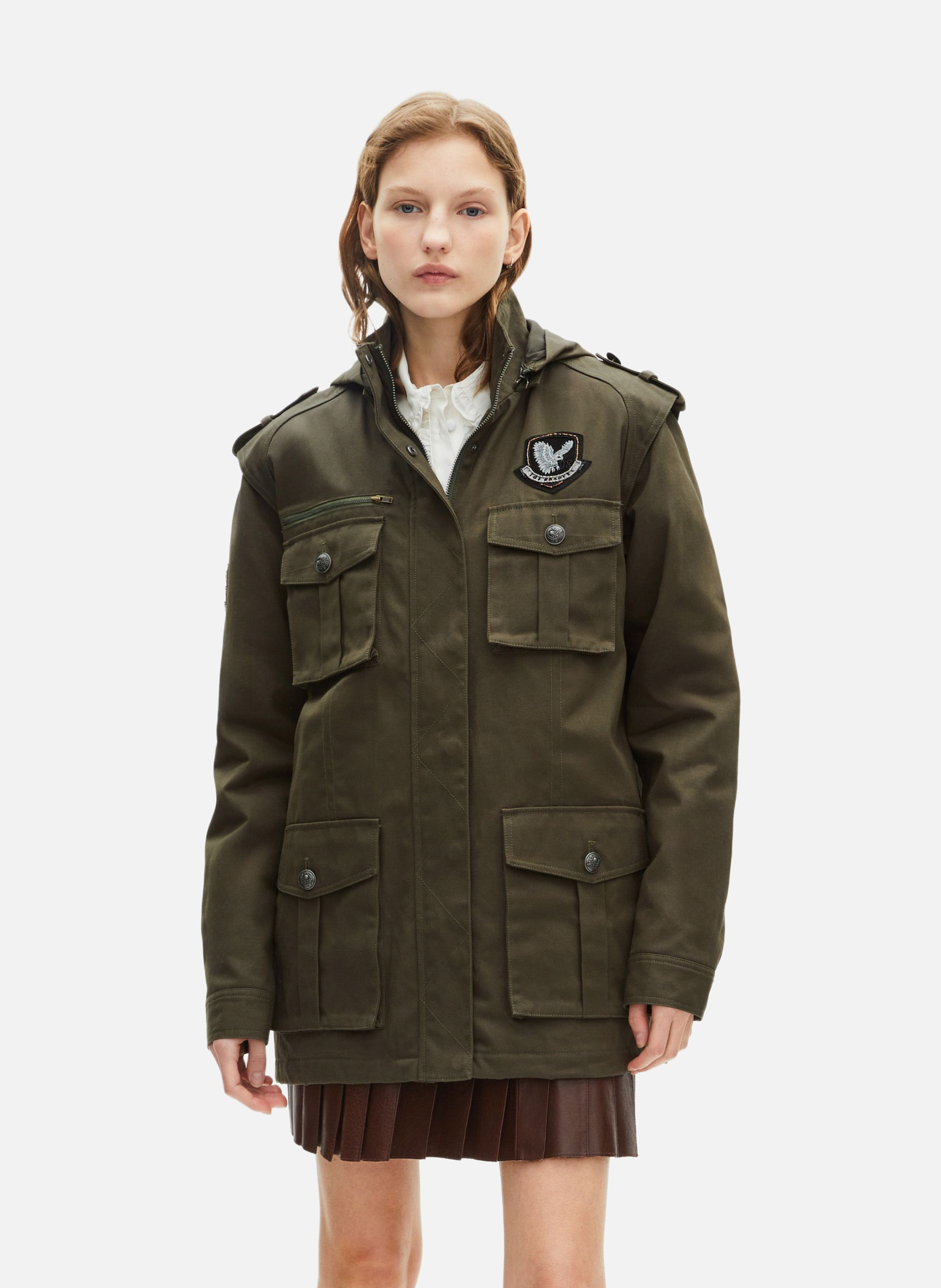 Hooded jacket THE KOOPLES Green