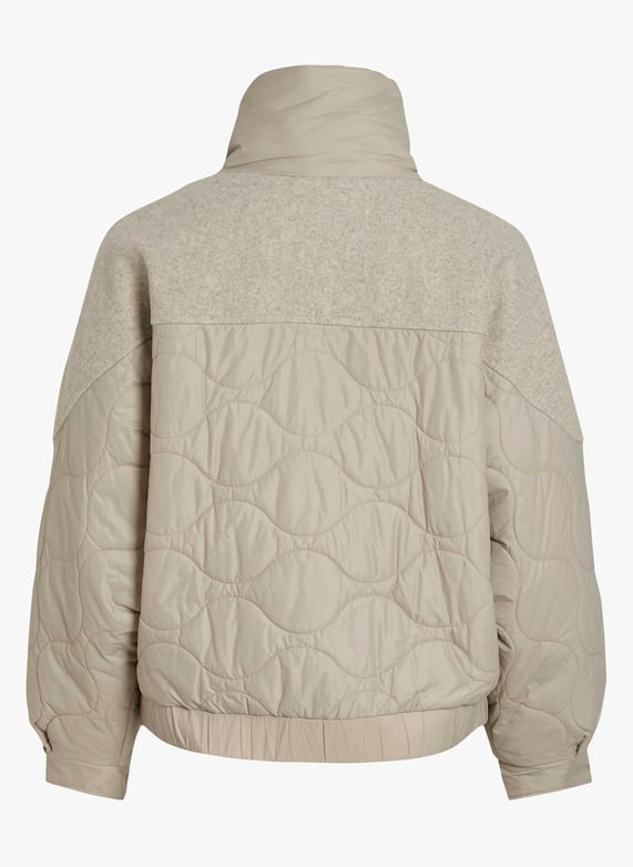 Bodywarmer met opstaande kraag Natural melange Vila Dames