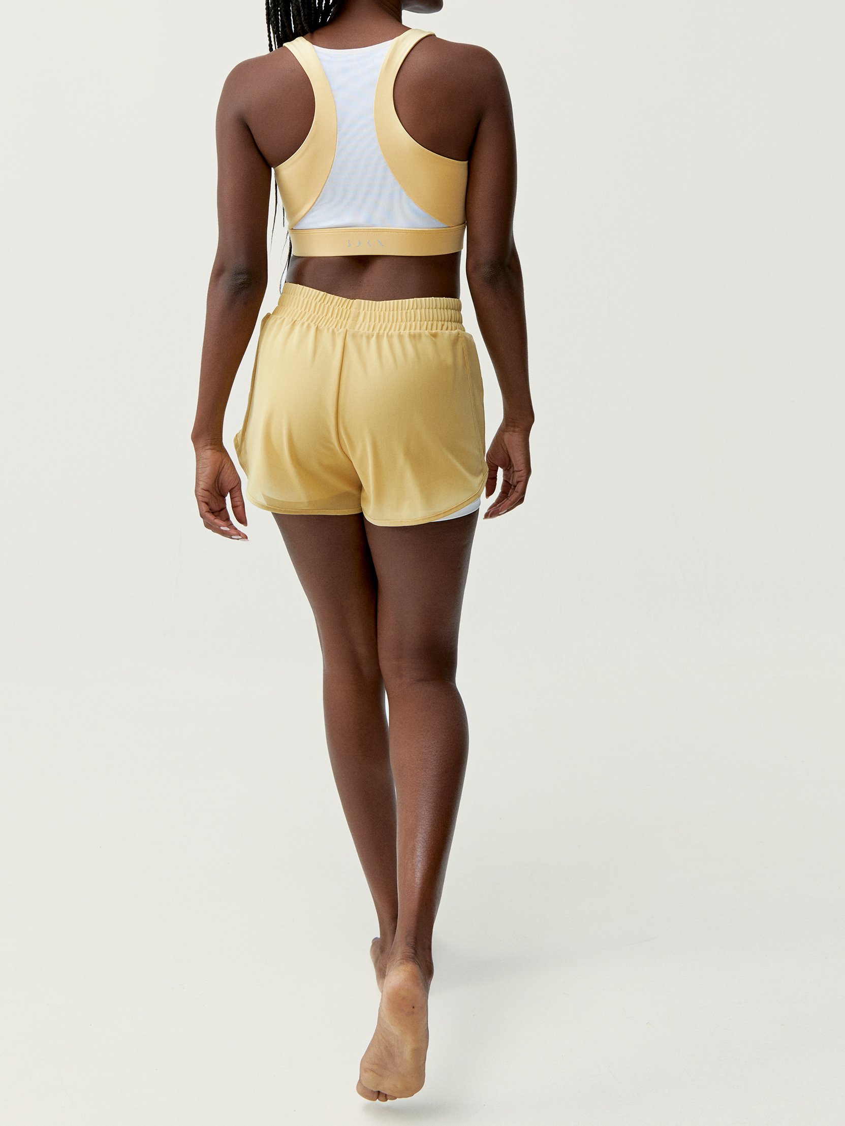 High support sports bra White