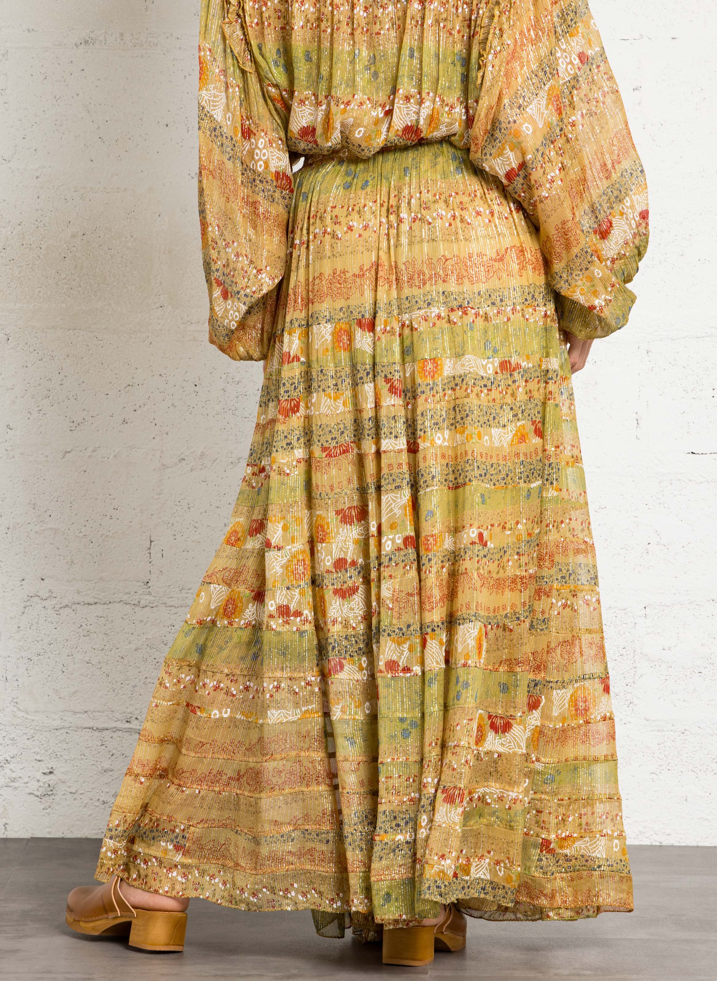 Wijd uitlopende rok met bloemenprint MES DEMOISELLES Veelkleurig