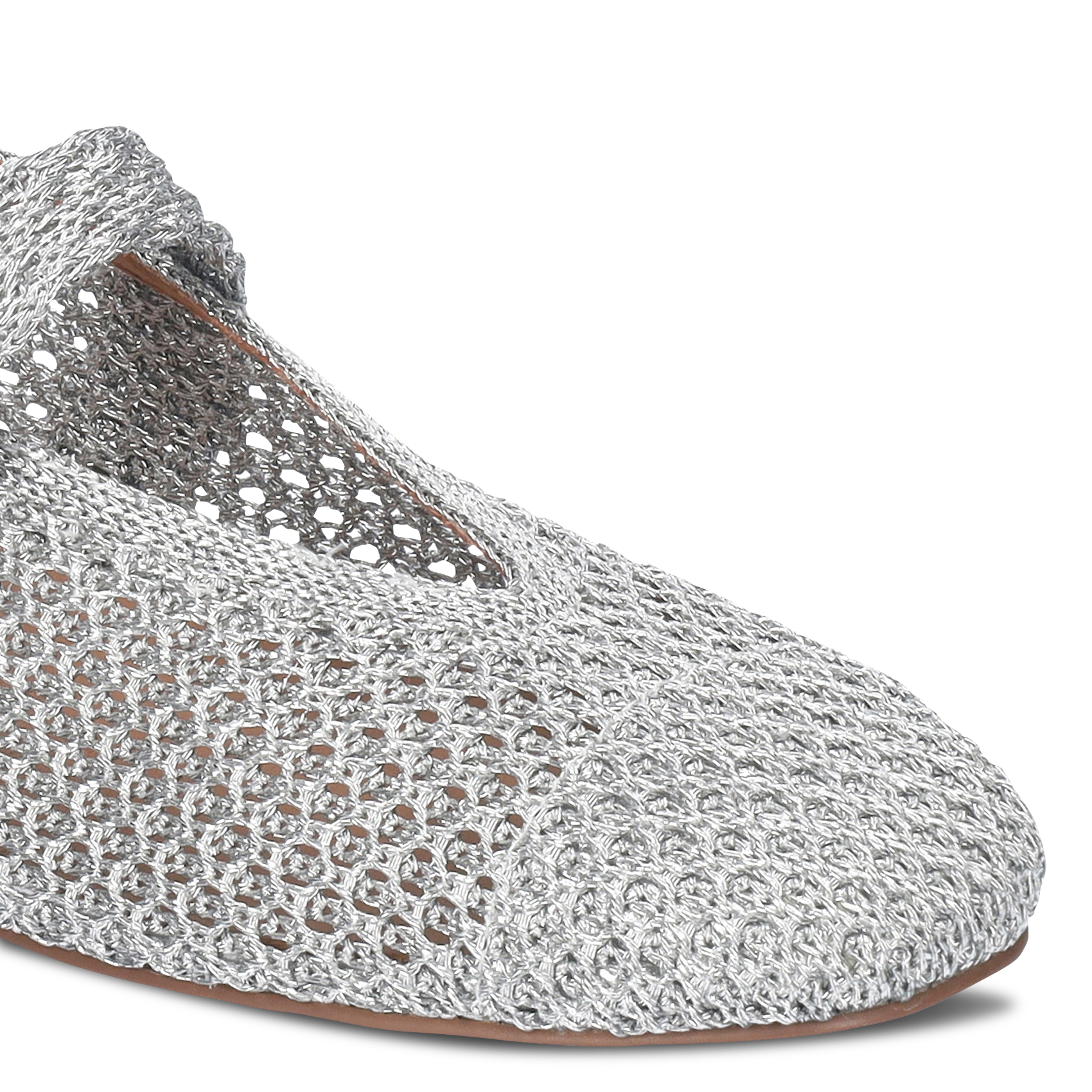 Mesh ballet flats BIBI LOU Silver