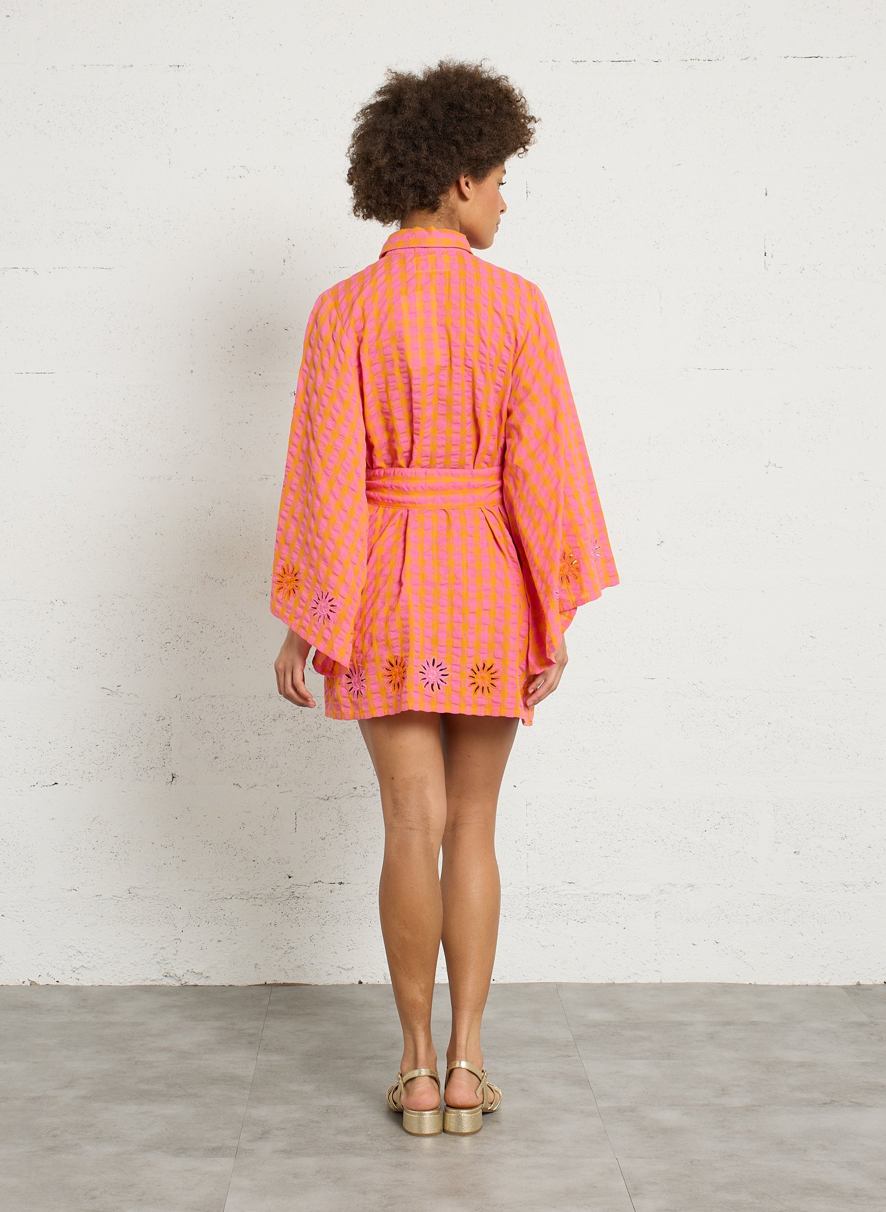 Robe courte ample en coton SUNDRESS Multicolore