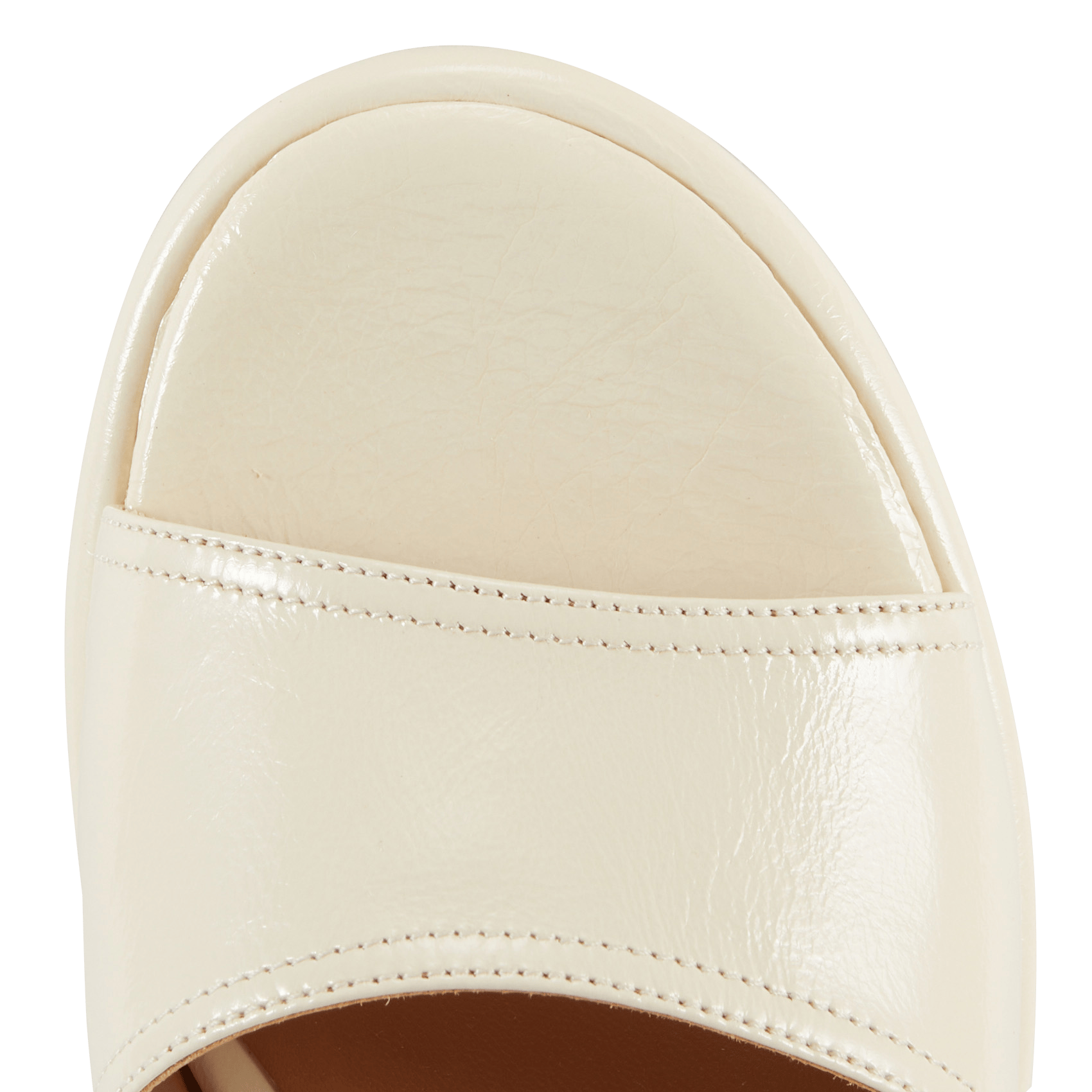 Sandales à talons vernies en cuir MELLOW YELLOW Beige