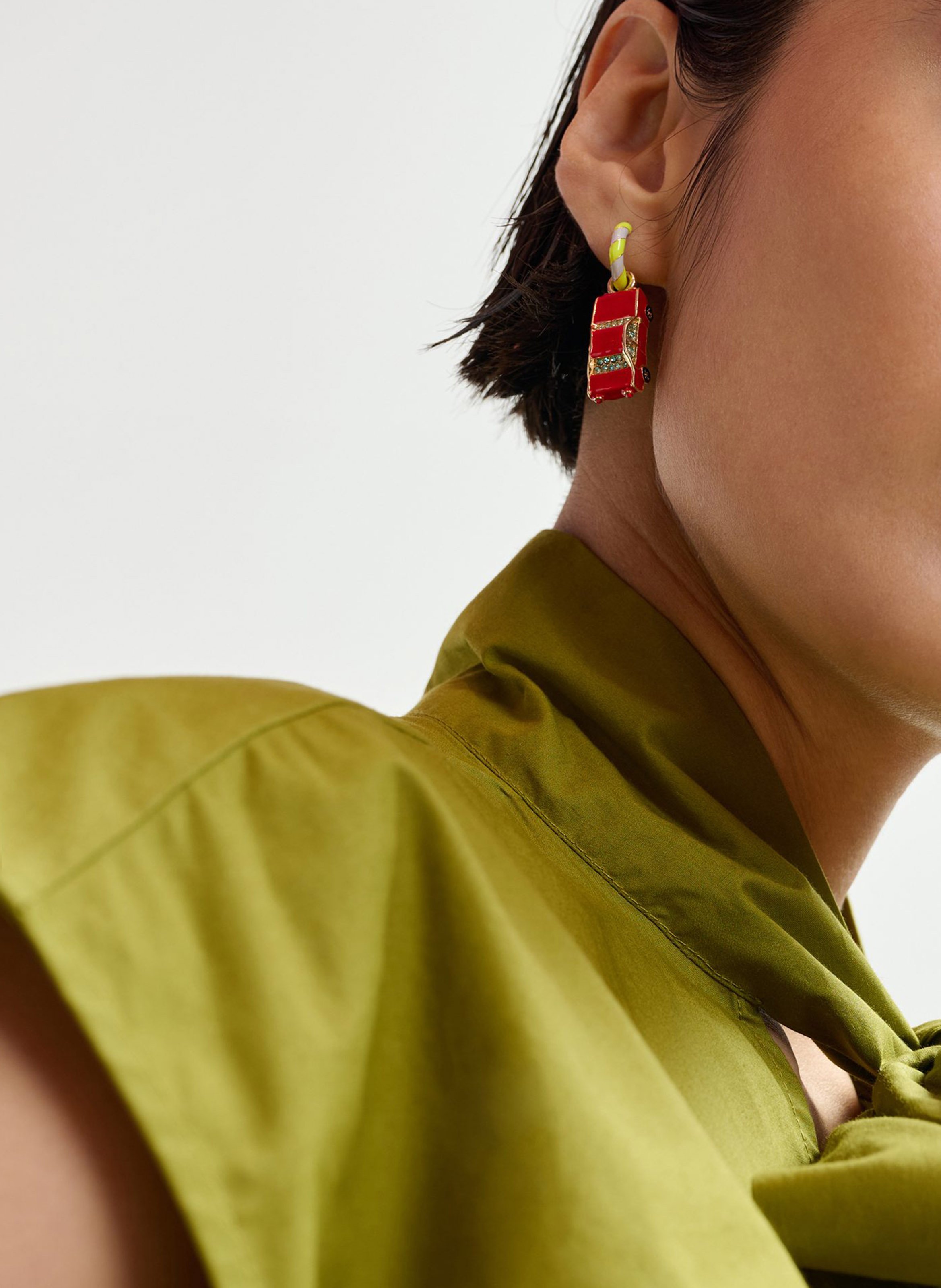 Atlantide drop earrings ESSENTIEL ANTWERP Yellow
