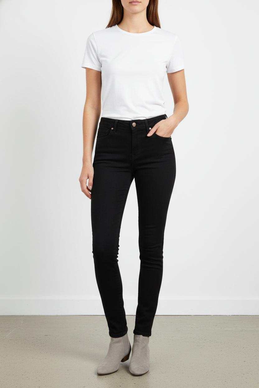 Cropped slim jeans with studs SEZANE - Seconde main Black