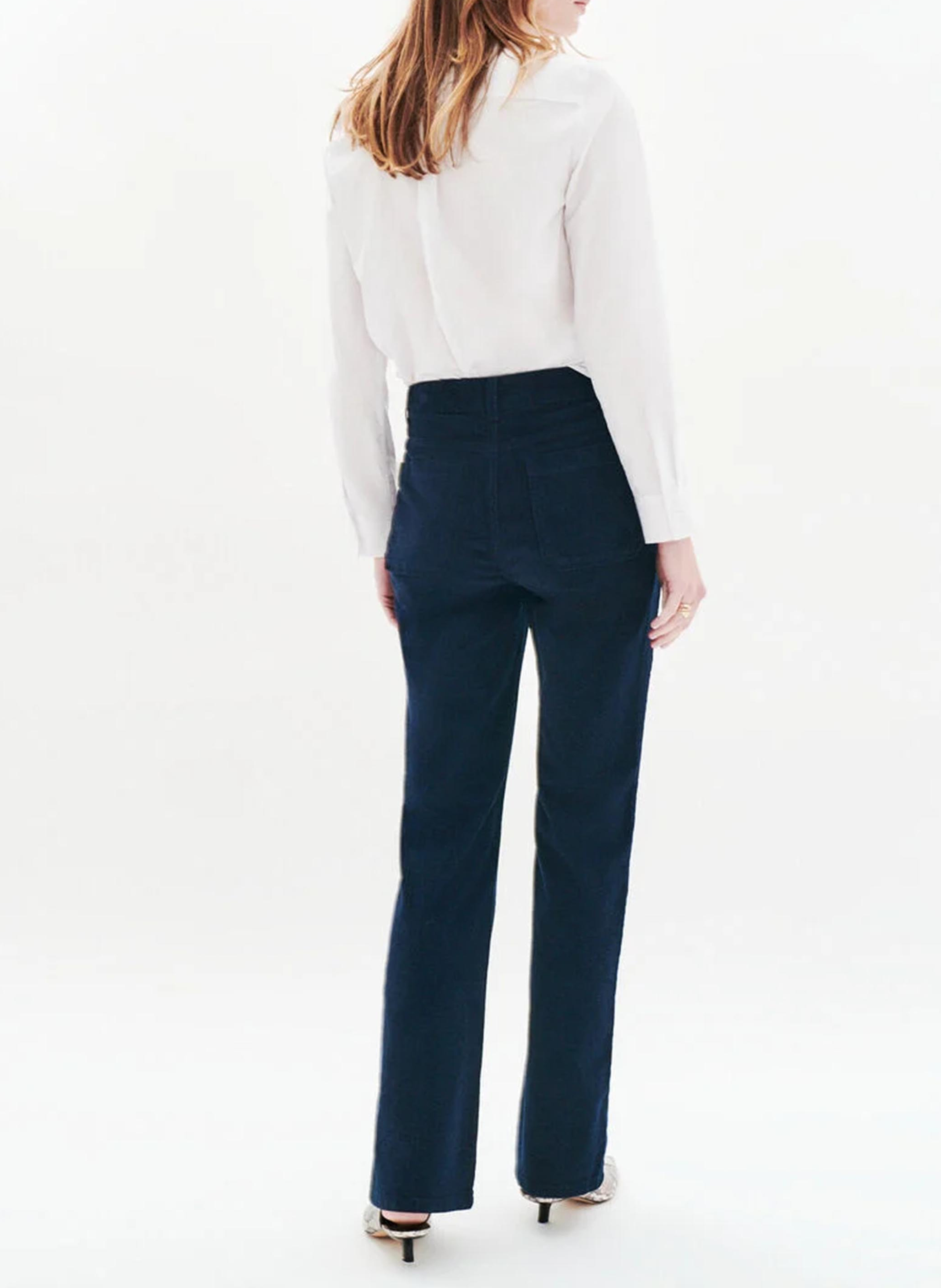 Bootcut-Samthose CAROLL Blau