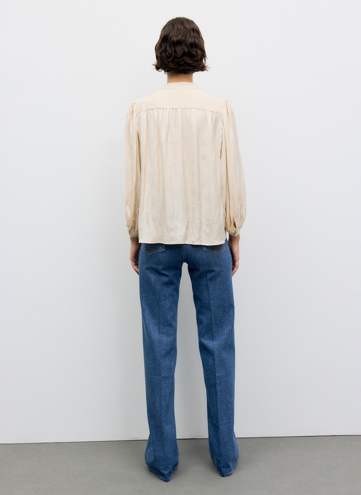 Fließende Bluse mit Jacquardmuster GERARD DAREL Beige