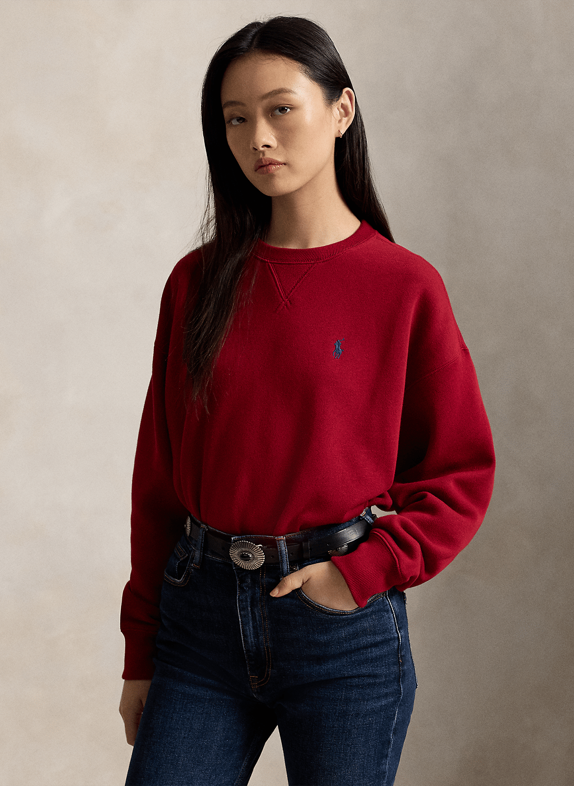 Rundhals-Sweatshirt aus Baumwoll-Mix POLO RALPH LAUREN