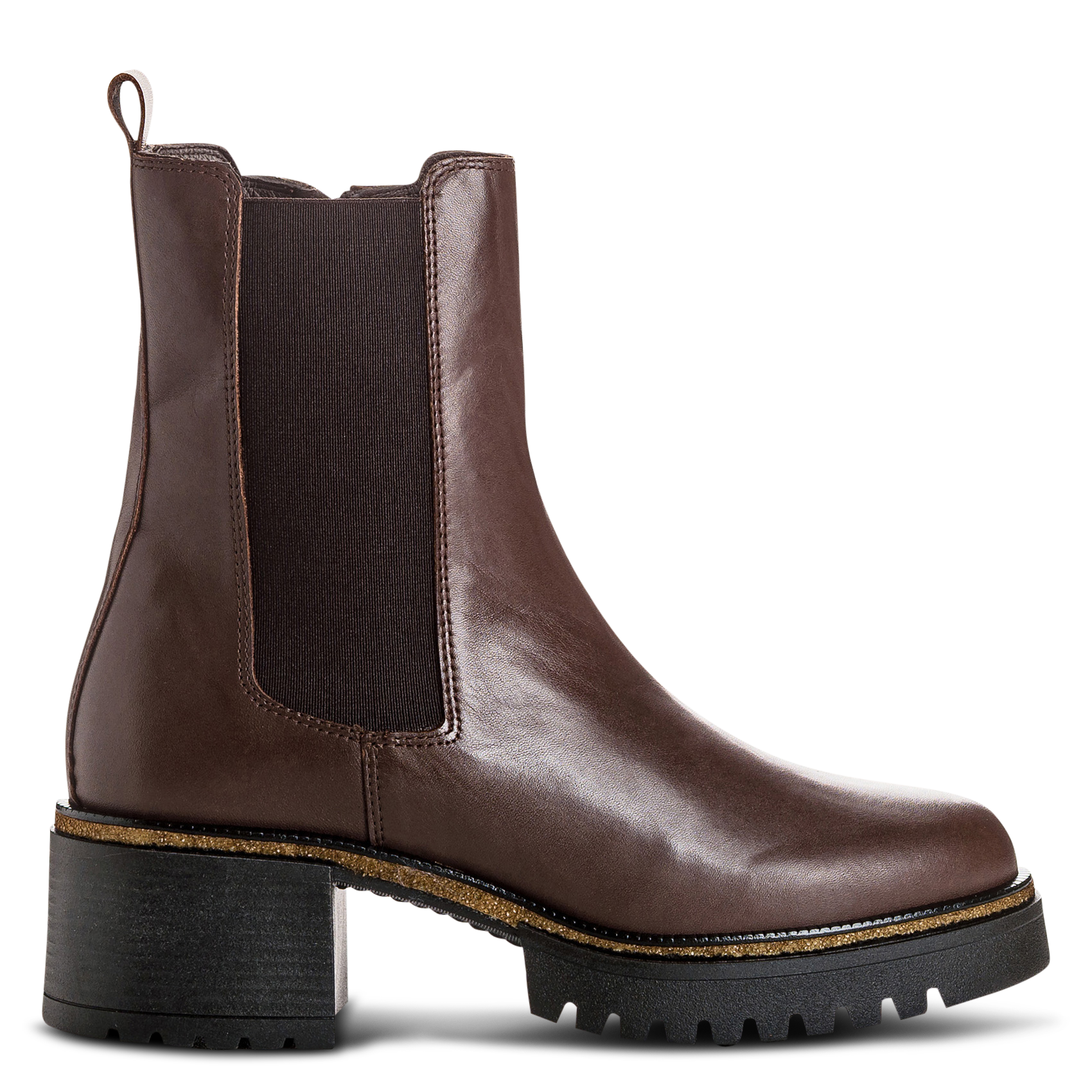 Lederstiefeletten REQINS Braun