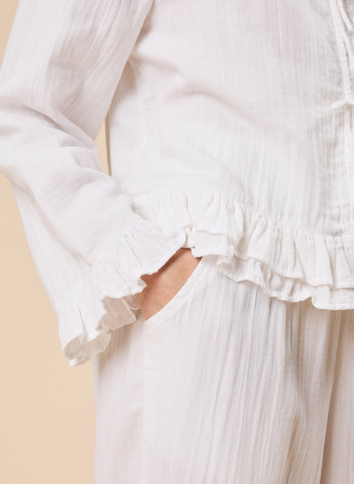 Pyjama en coton TBCO Blanc