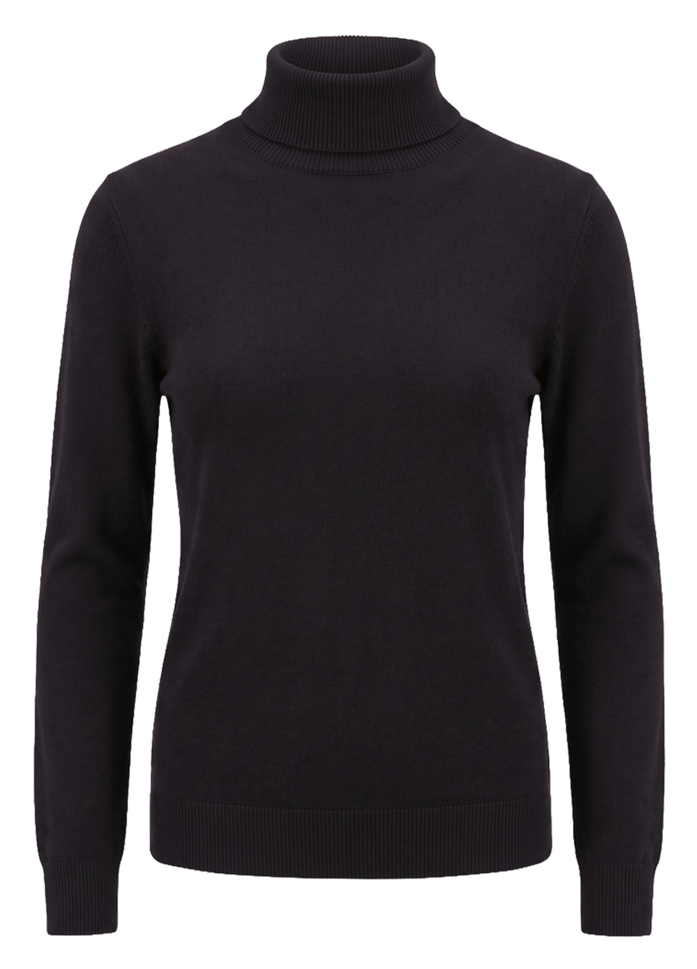 Pull droit col roulé en laine GERARD DAREL Marron