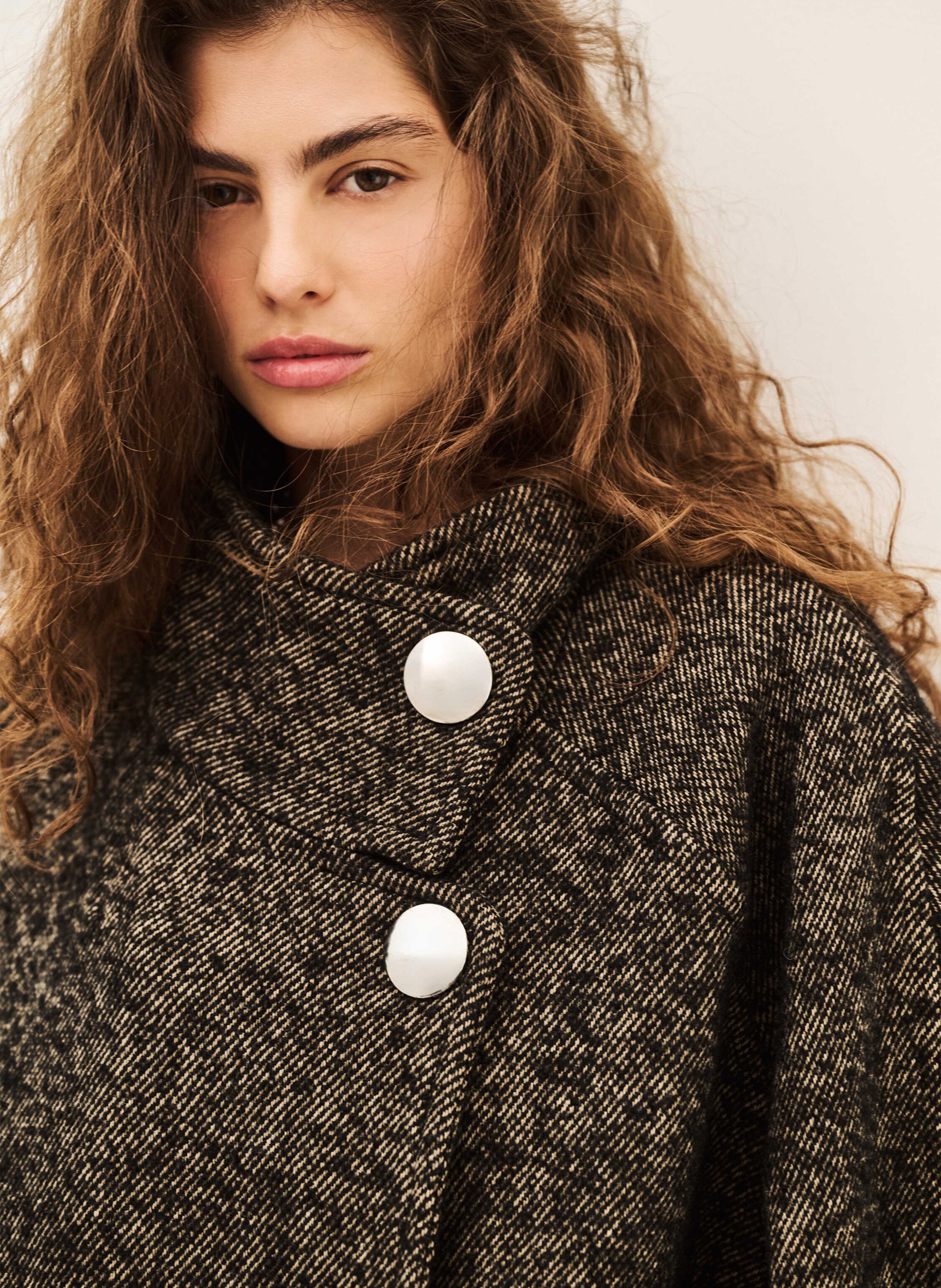 Manteau ample col montant  BA&SH Noir