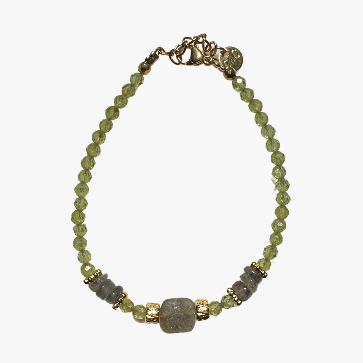 Peridot bracelet GINANDGER Green