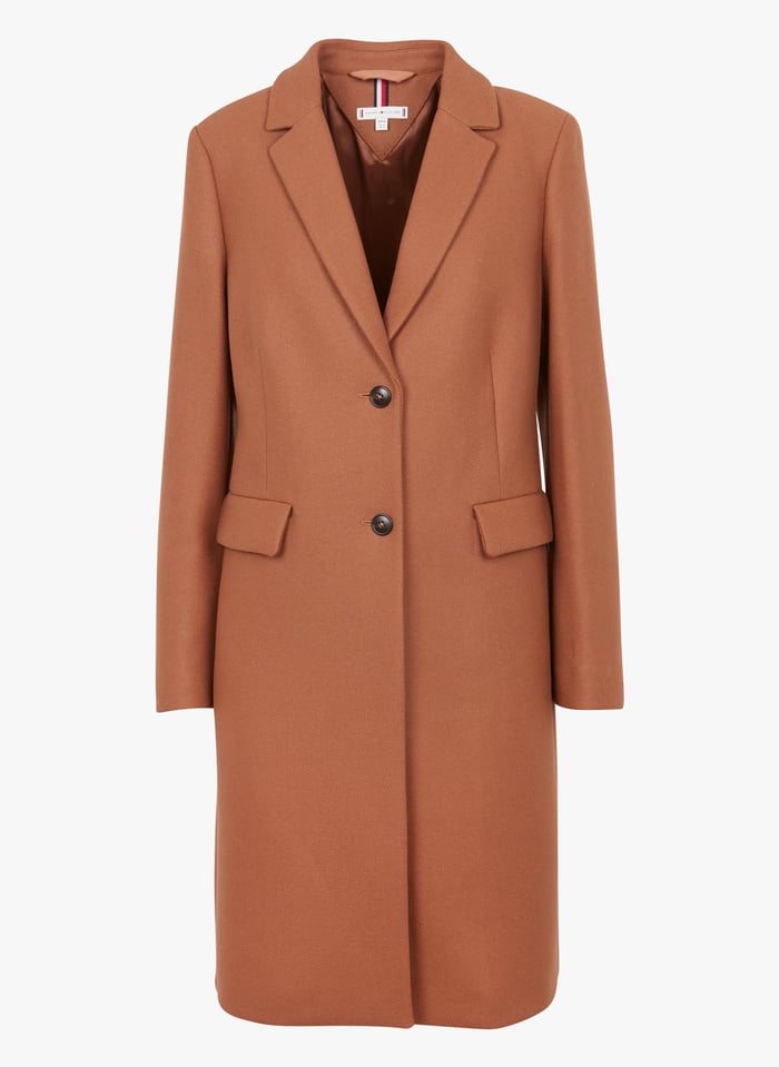 Belle long blend coat best sale tommy hilfiger