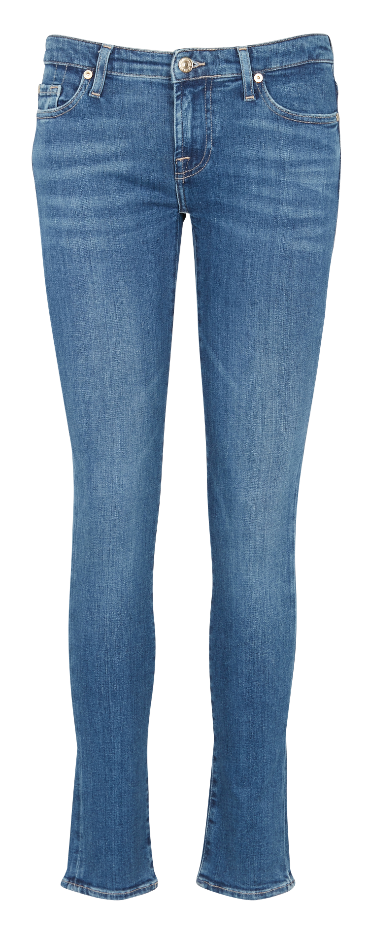Slim-fit jeans | katoenblend 7 FOR ALL MANKIND Blauw