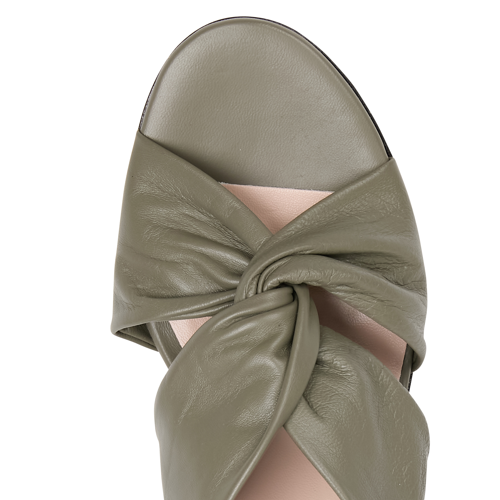 Mules à talon en cuir MI/MAI Vert