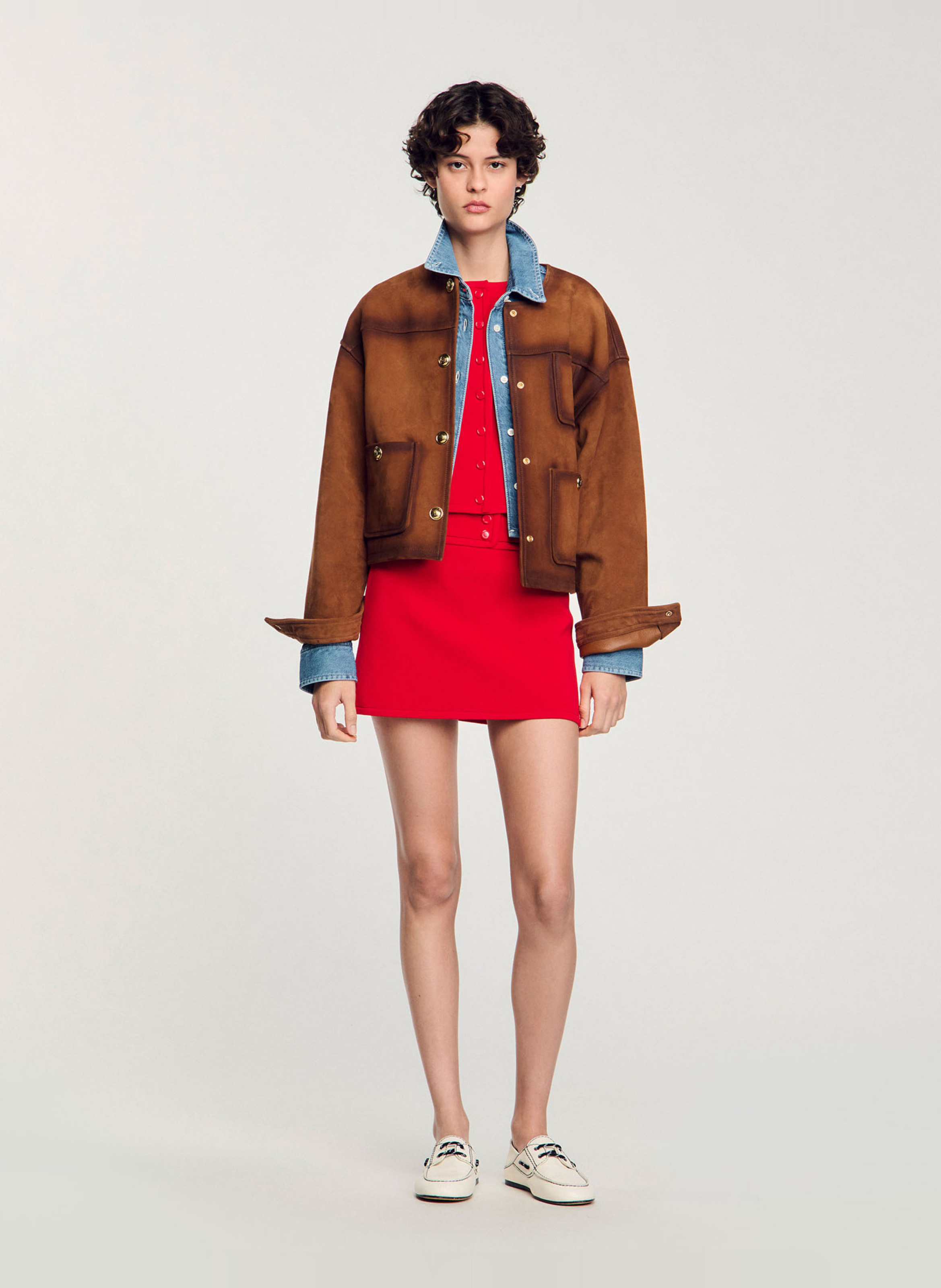 Top con cuello redondo Rouge Sandro Mujer SFPPU02510 Place des