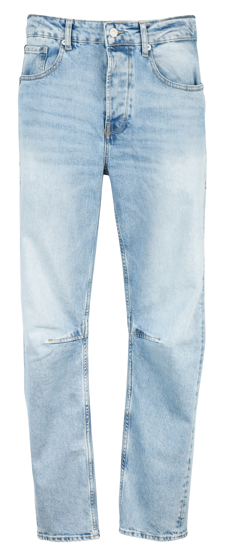 Straight leg jeans in blended cotton LE TEMPS DES CERISES Blue