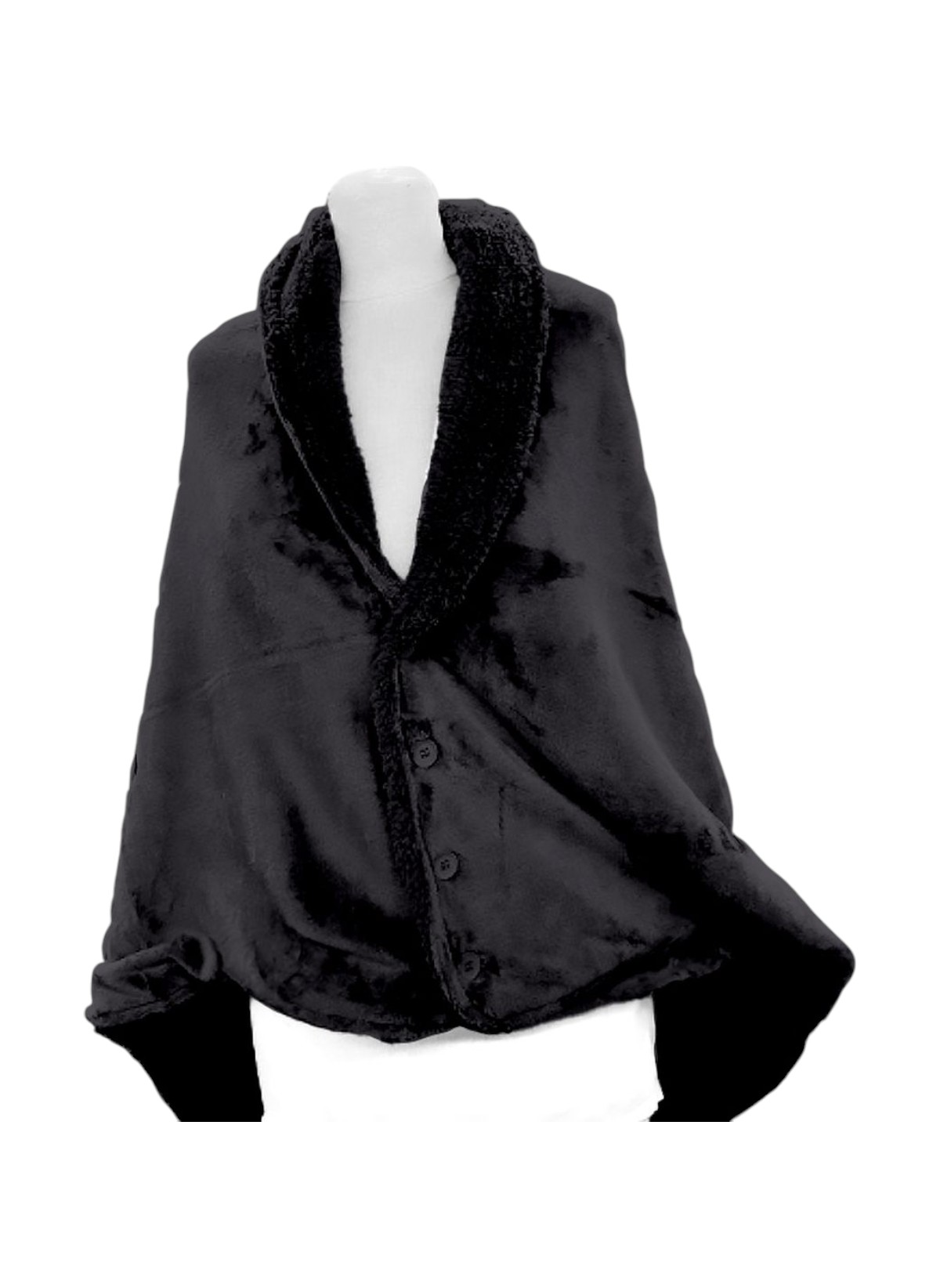 Plaid Poncho Cocoon TODAY LINGE DE MAISON Grey