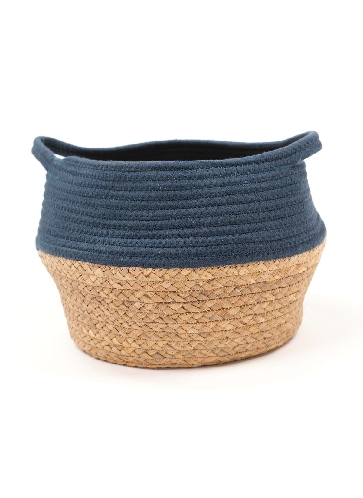 Round cotton basket FACTORY Blue