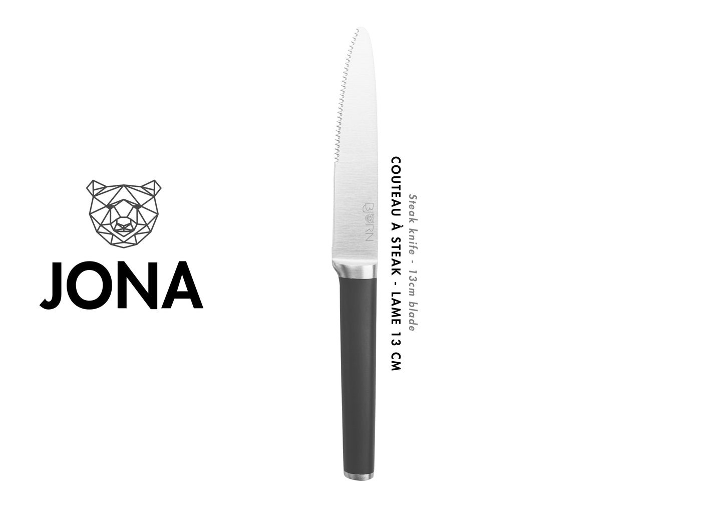 Jona steak knives - 6 pieces BJORN Black