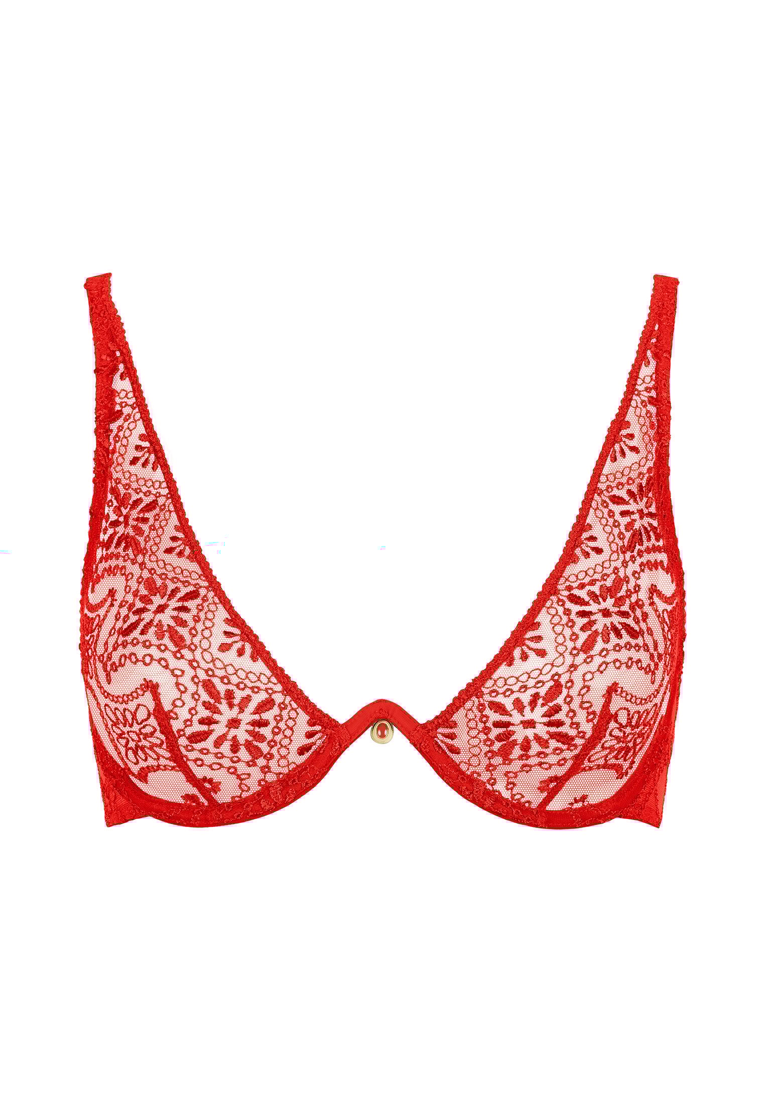 Triangle bra without underwire AUBADE Red