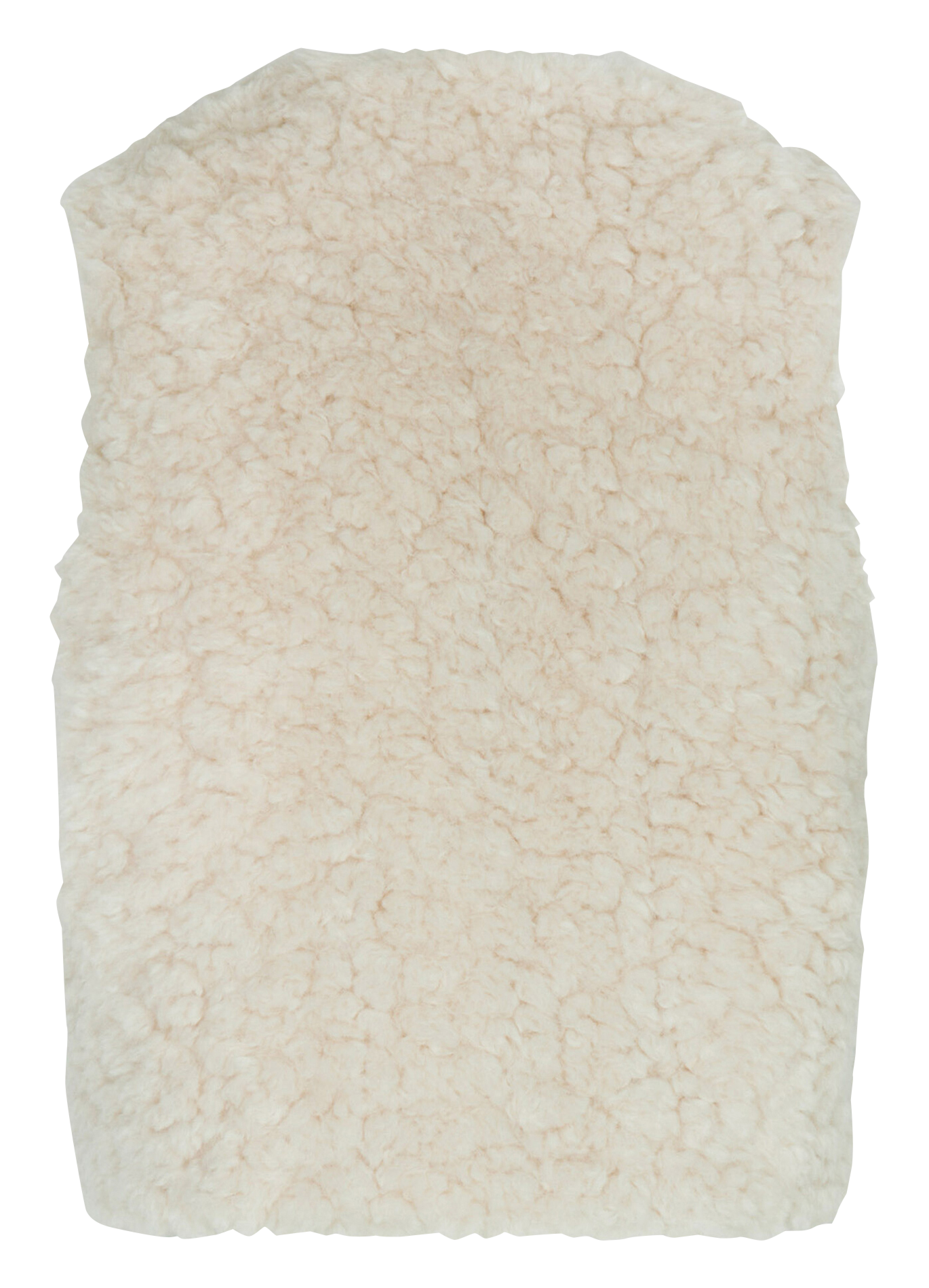 Veste col rond effet fourrure MORGAN Beige