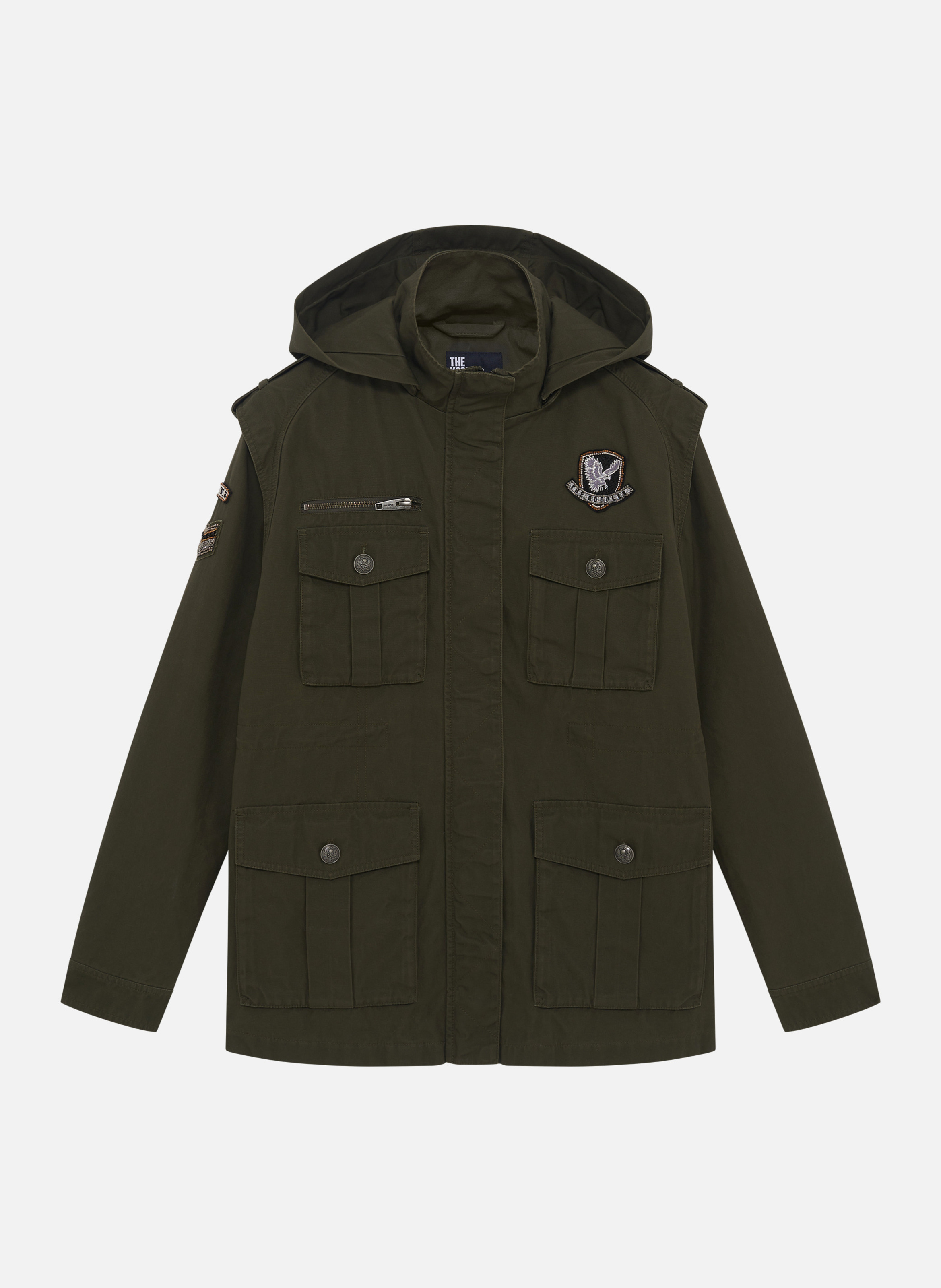 Hooded jacket THE KOOPLES Green