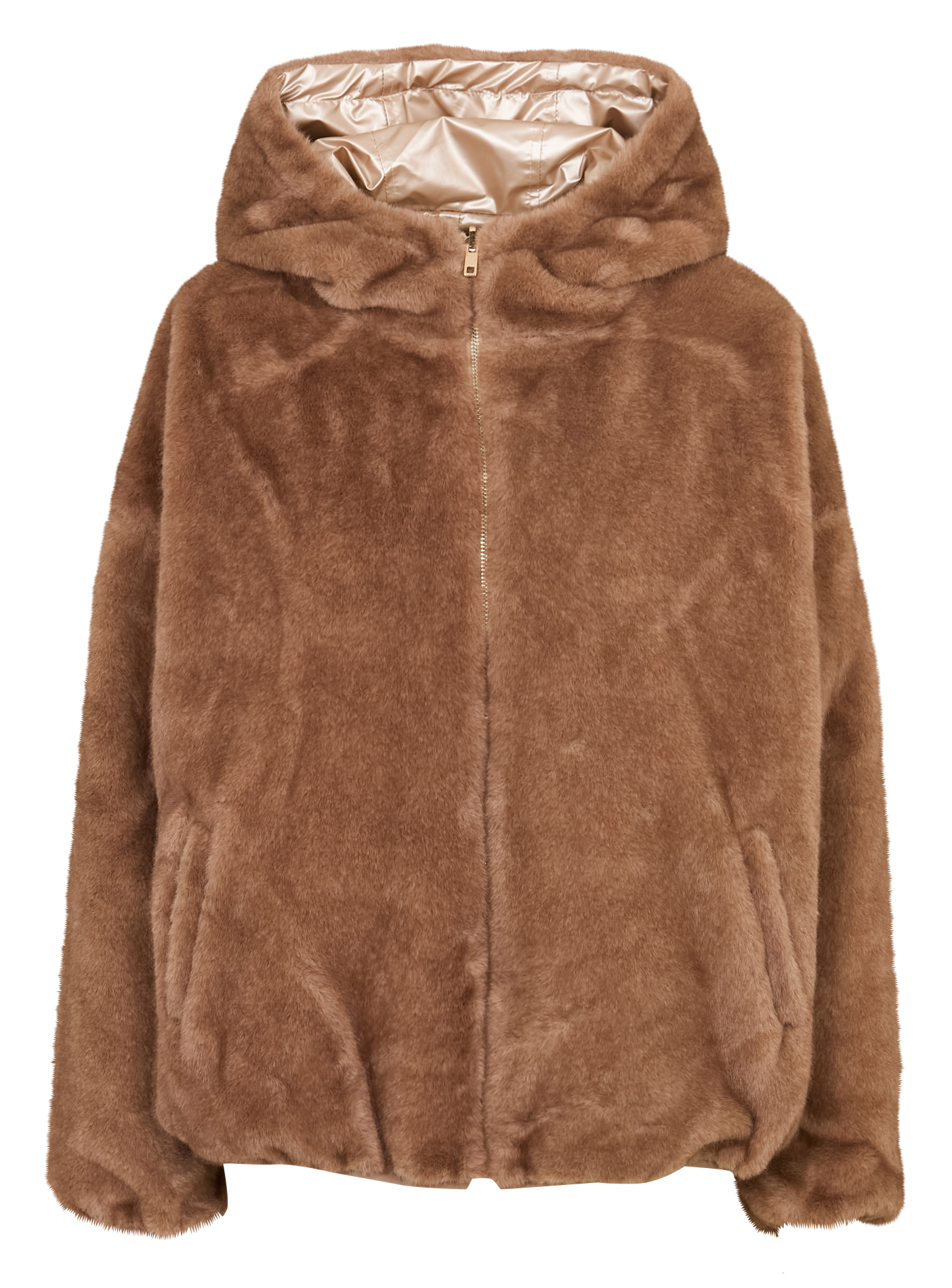 Daunenjacke mit Kapuze LA PETITE ETOILE Braun