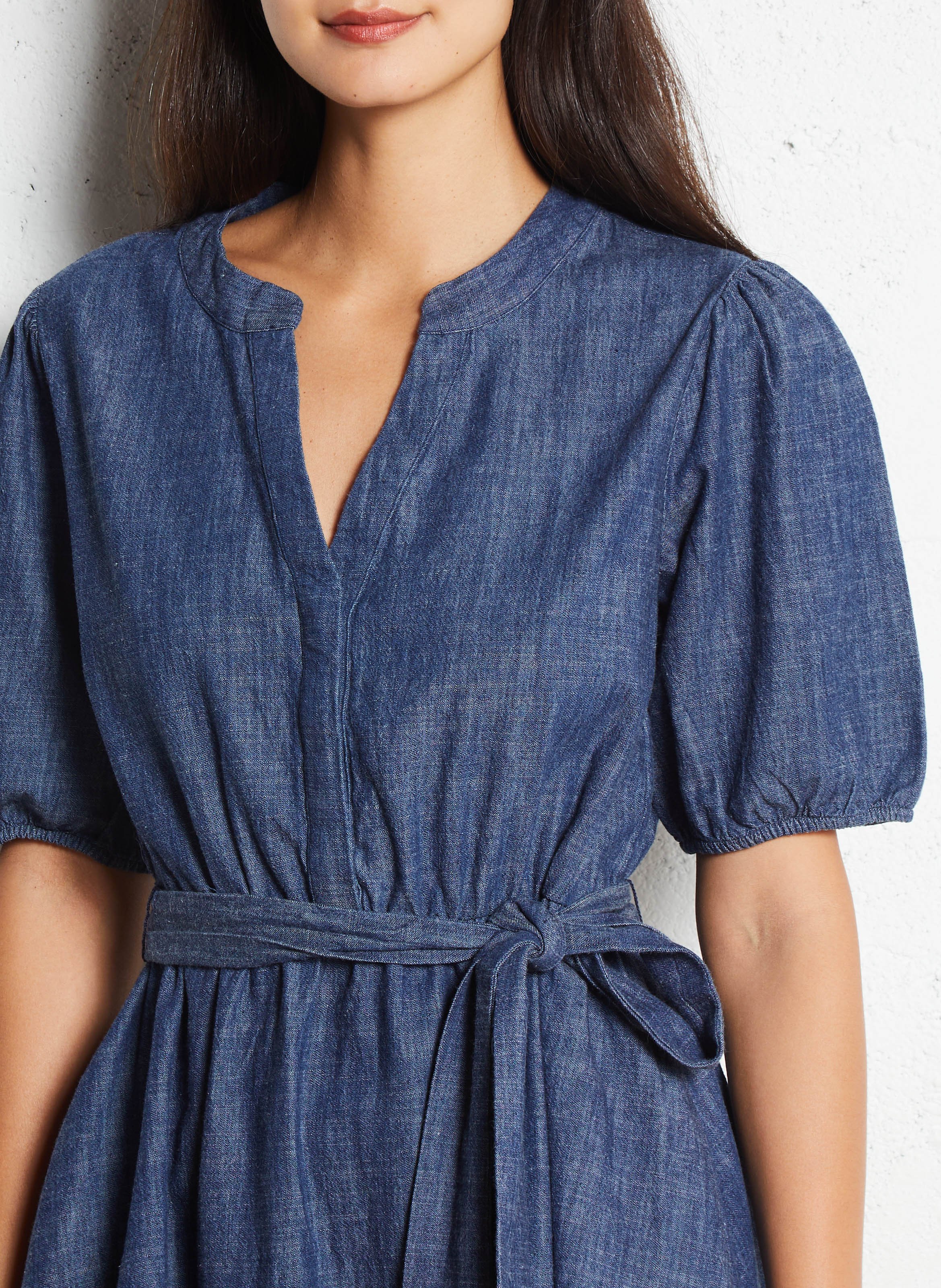 Robe longue en coton mélangé MAISON 123 Gris