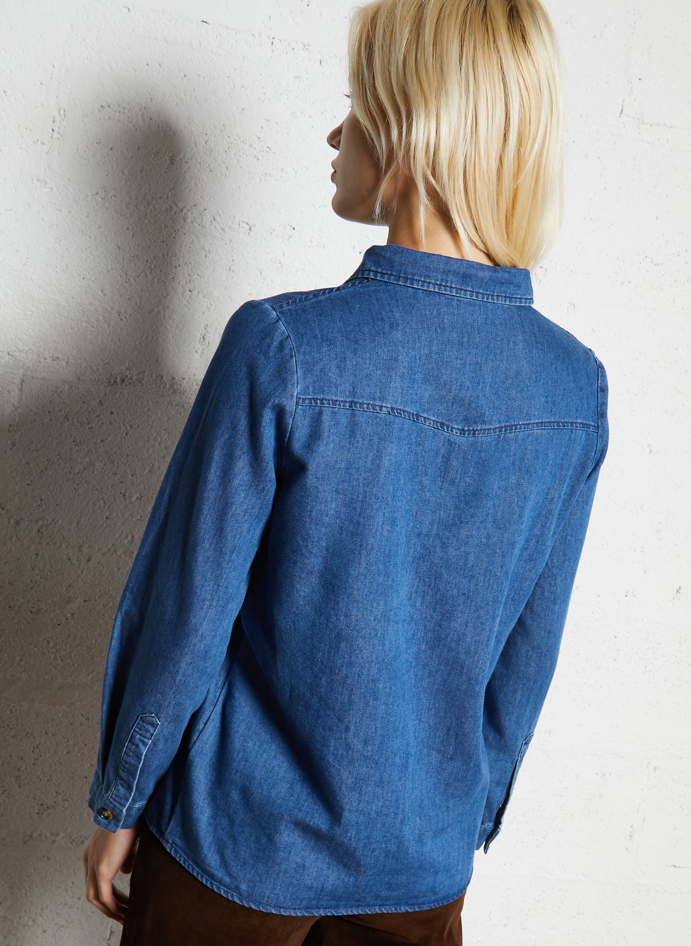 Chemise droite col classique en coton LA PETITE ETOILE Jean Stone