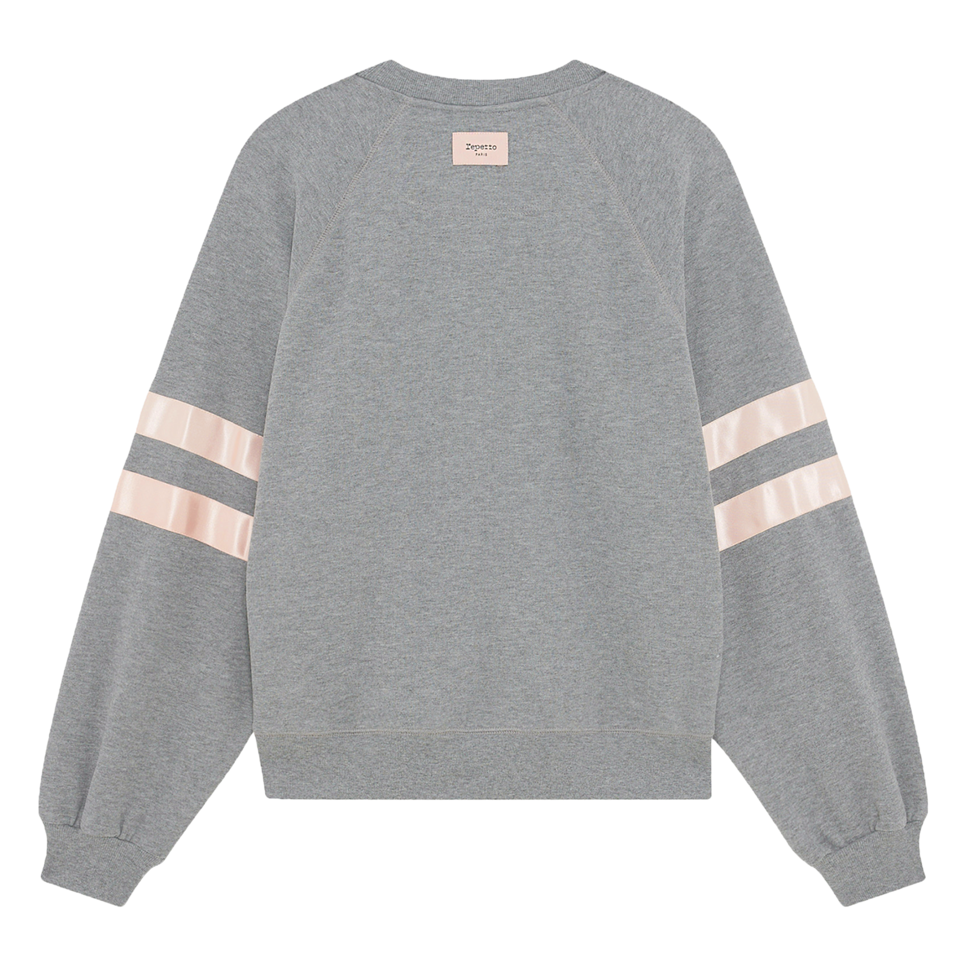 Sweater met ritsje aan de kraag | katoenblend REPETTO Grijs
