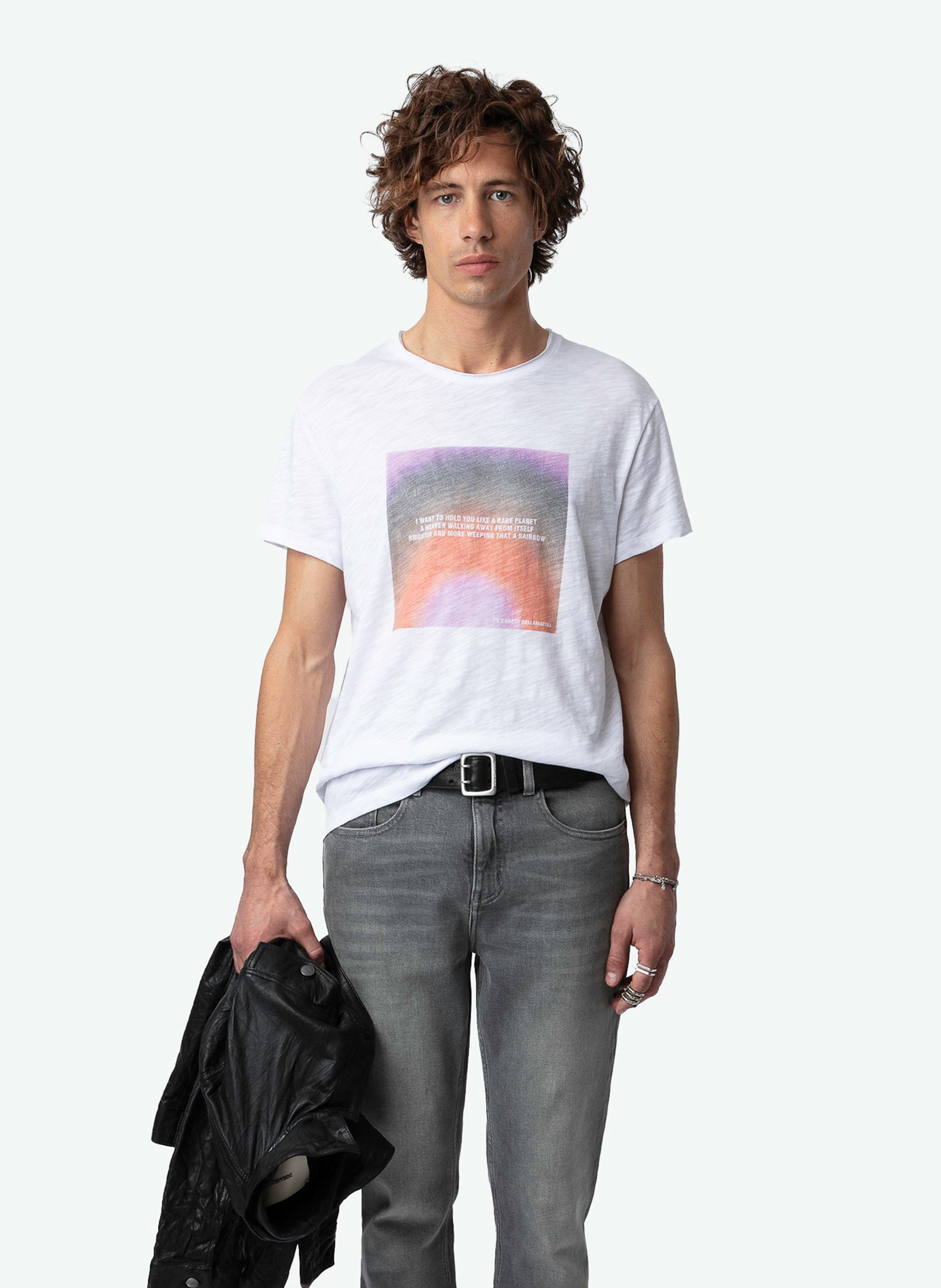 Organic cotton printed t-shirt ZADIG&VOLTAIRE White