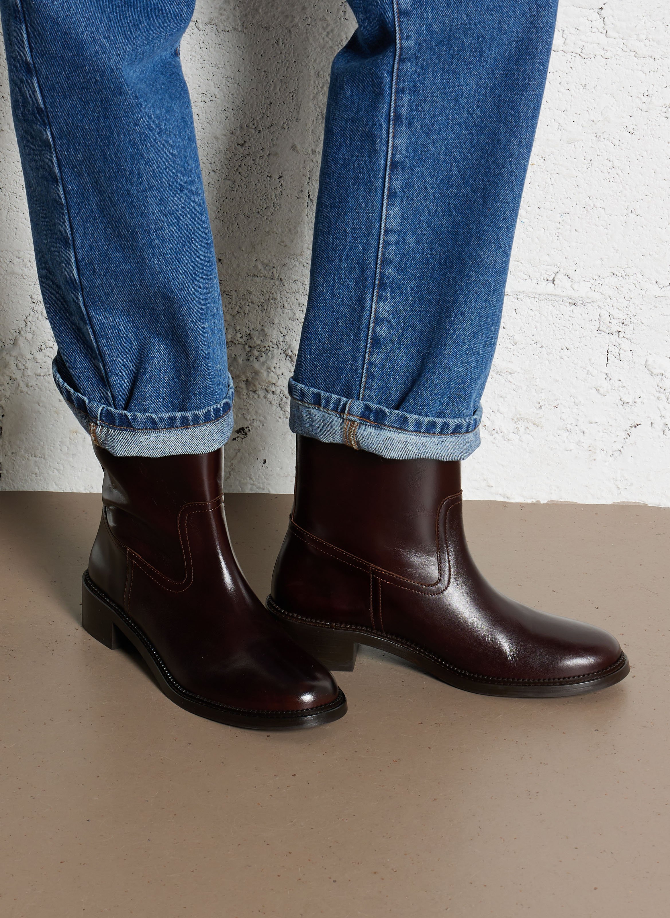 Bottines en cuir BOBBIES Marron