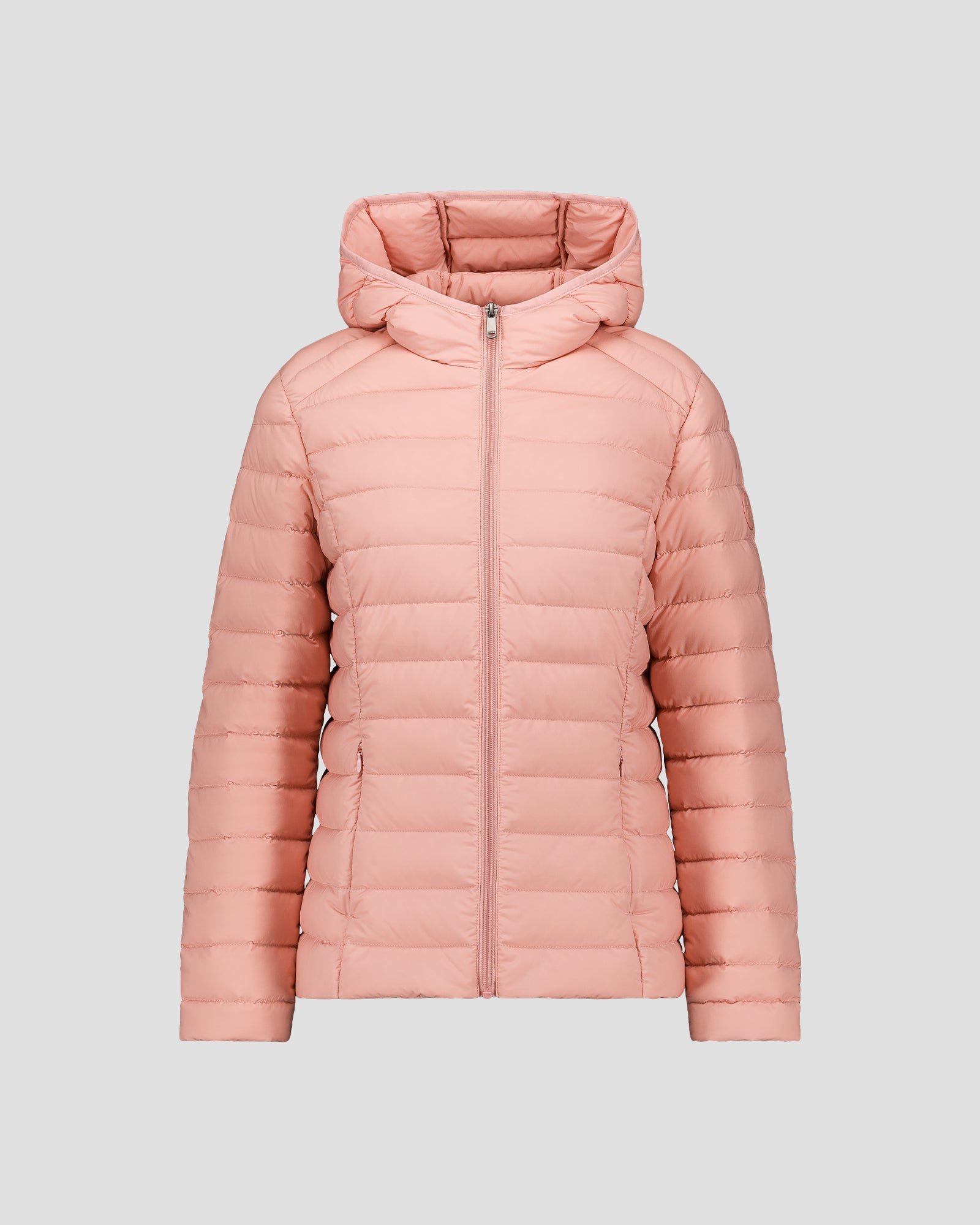 Lightweight stretch hooded puffer jacket Salma JOTT Pink