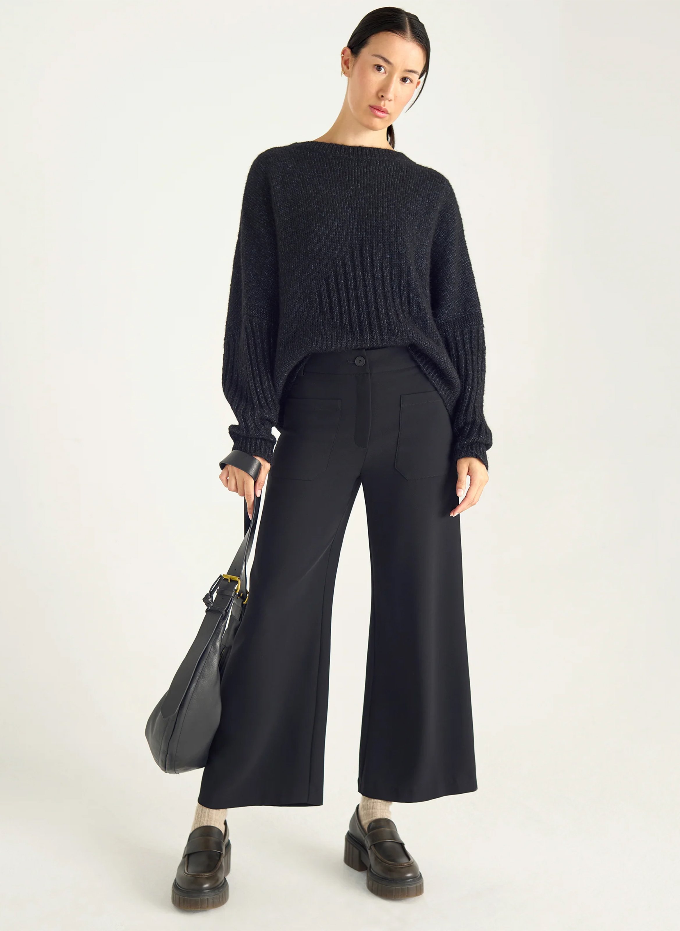 Pantalon large ACOTE Noir