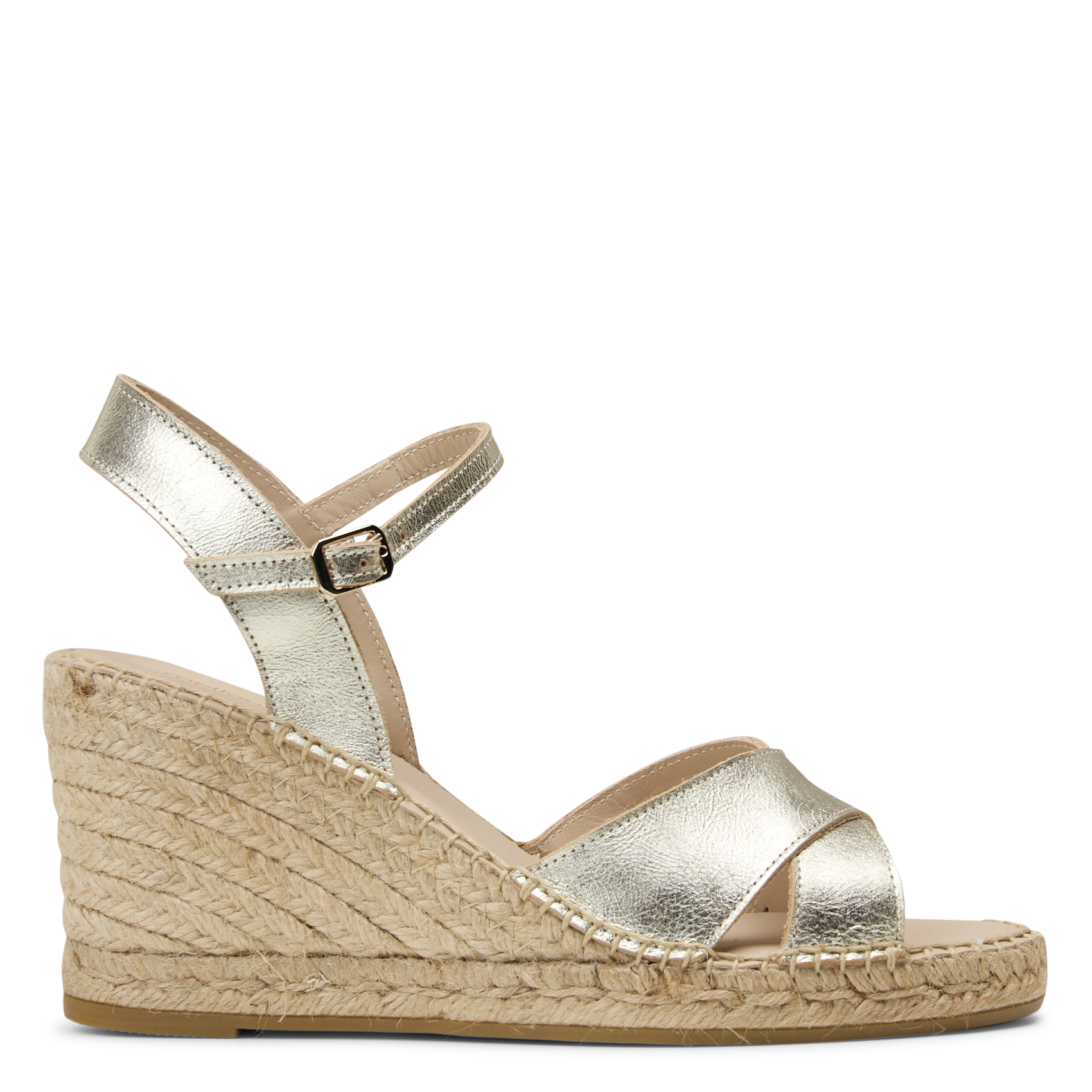 Fabia leather wedge sandals MELLOW YELLOW