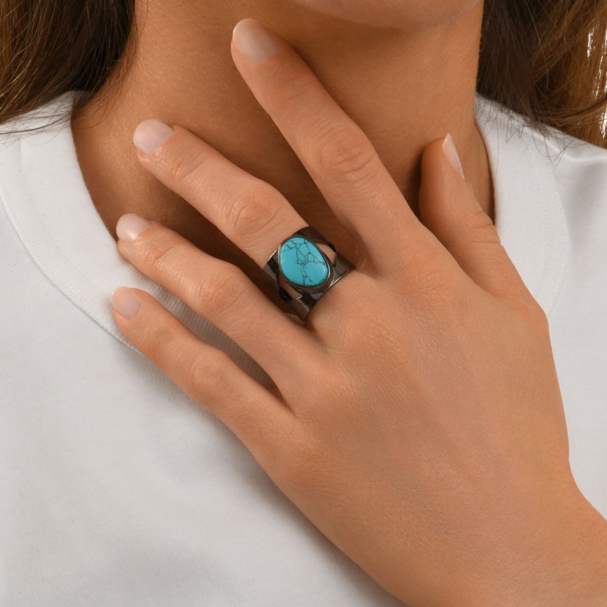 Adjustable ring SATELLITE PARIS Green