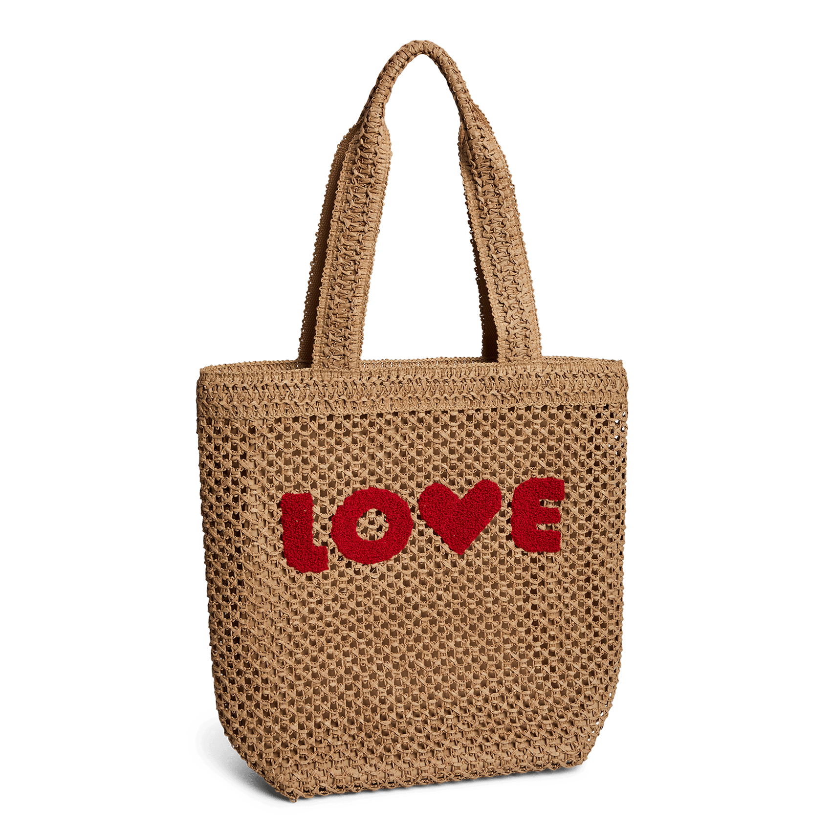 Rieten tas PIECES Groen