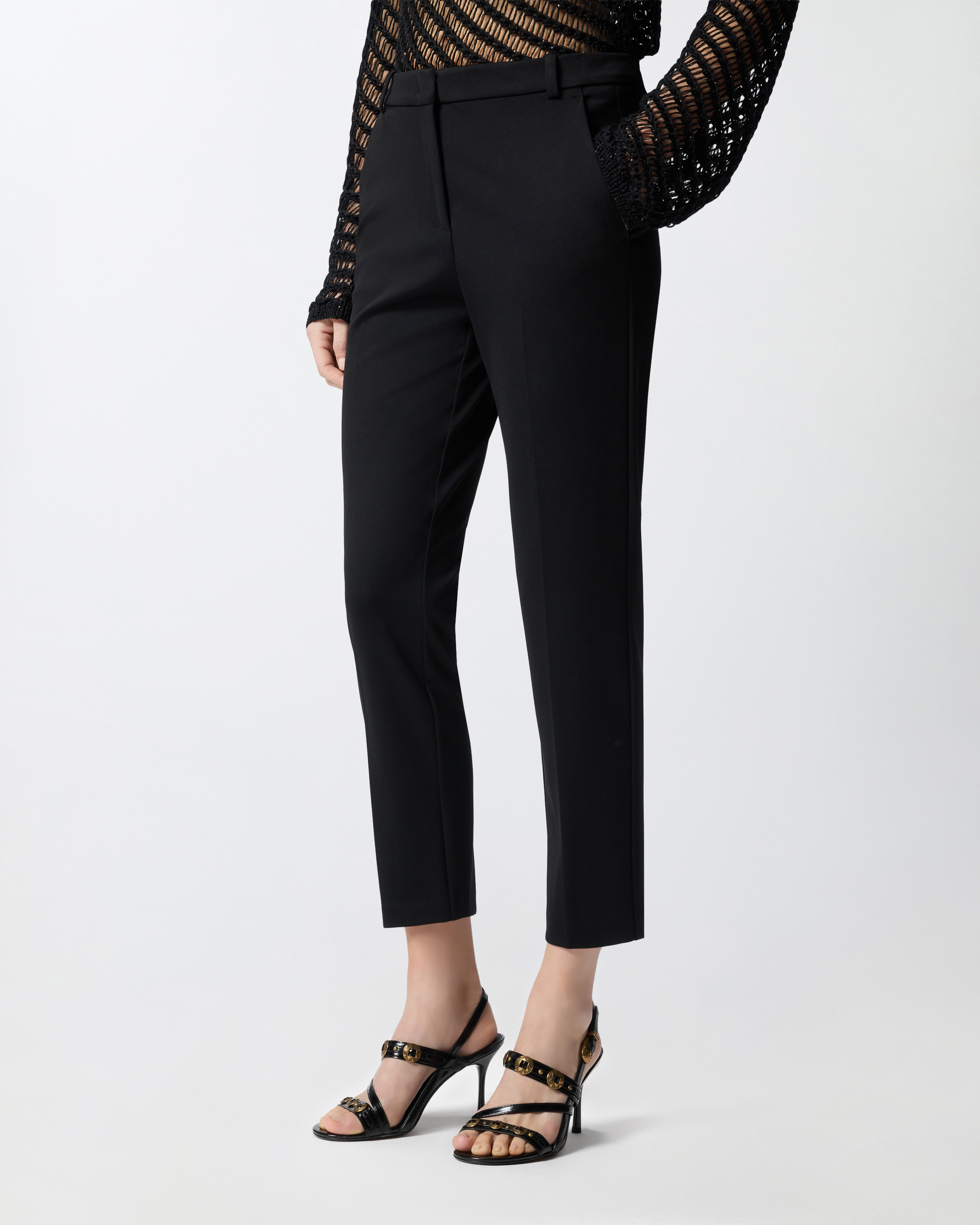 Pantalon jambe droite PINKO Noir