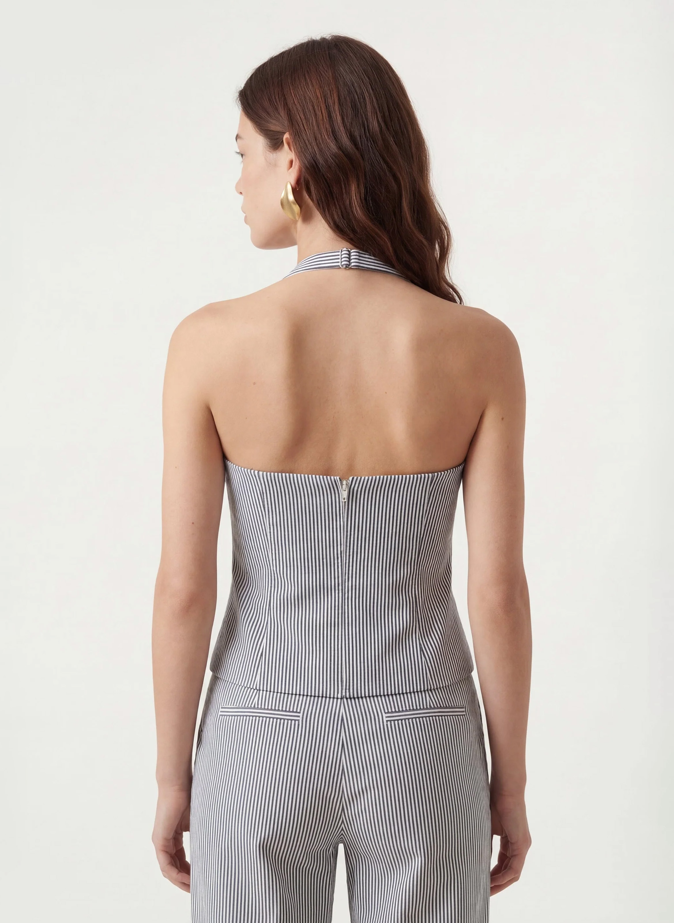 Top bustier rayé KOOKAI Bleu