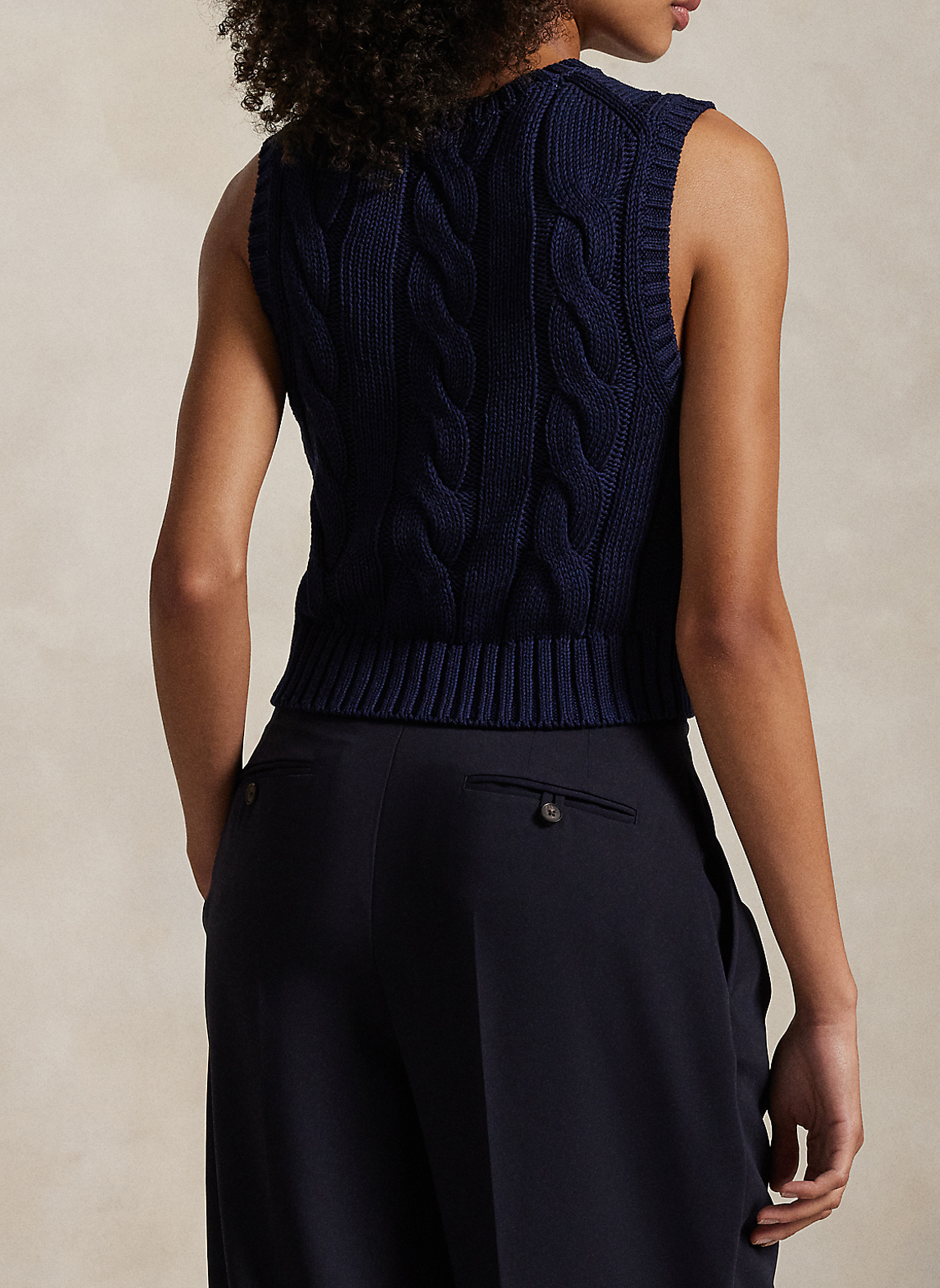 Pullunder aus Baumwolle POLO RALPH LAUREN Blau