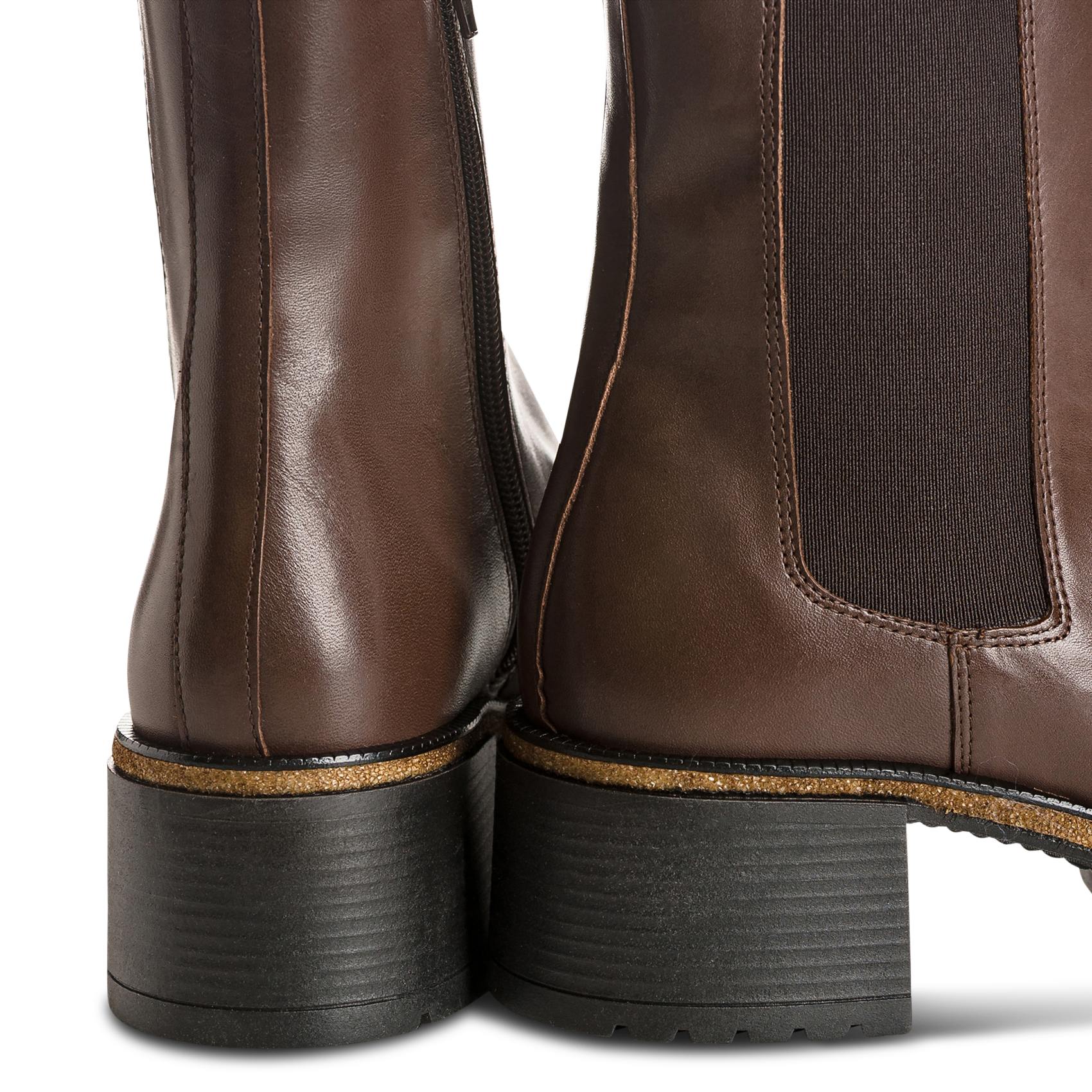 Lederstiefeletten REQINS Braun