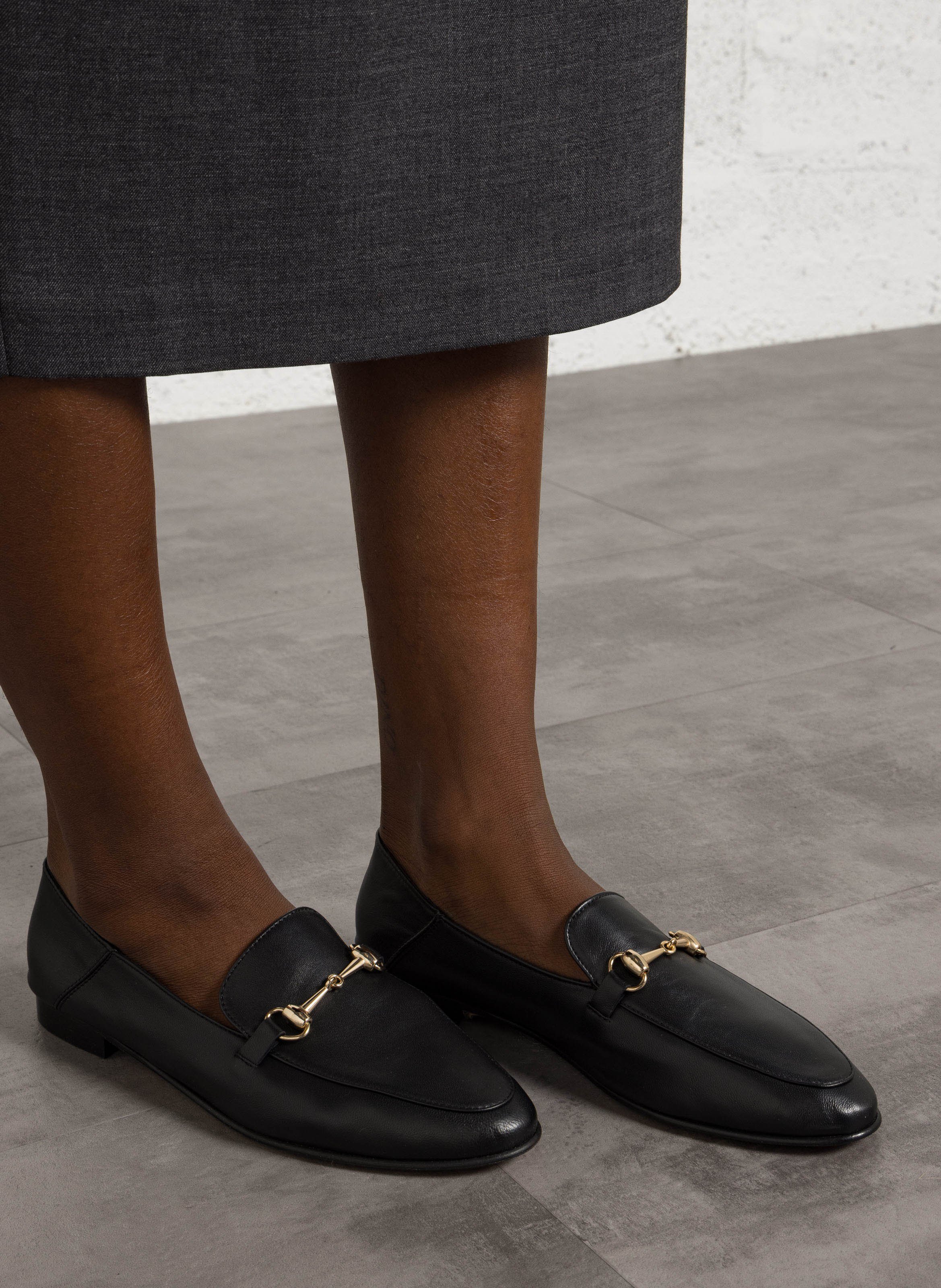 Mocassins à mors en cuir BOBBIES Noir